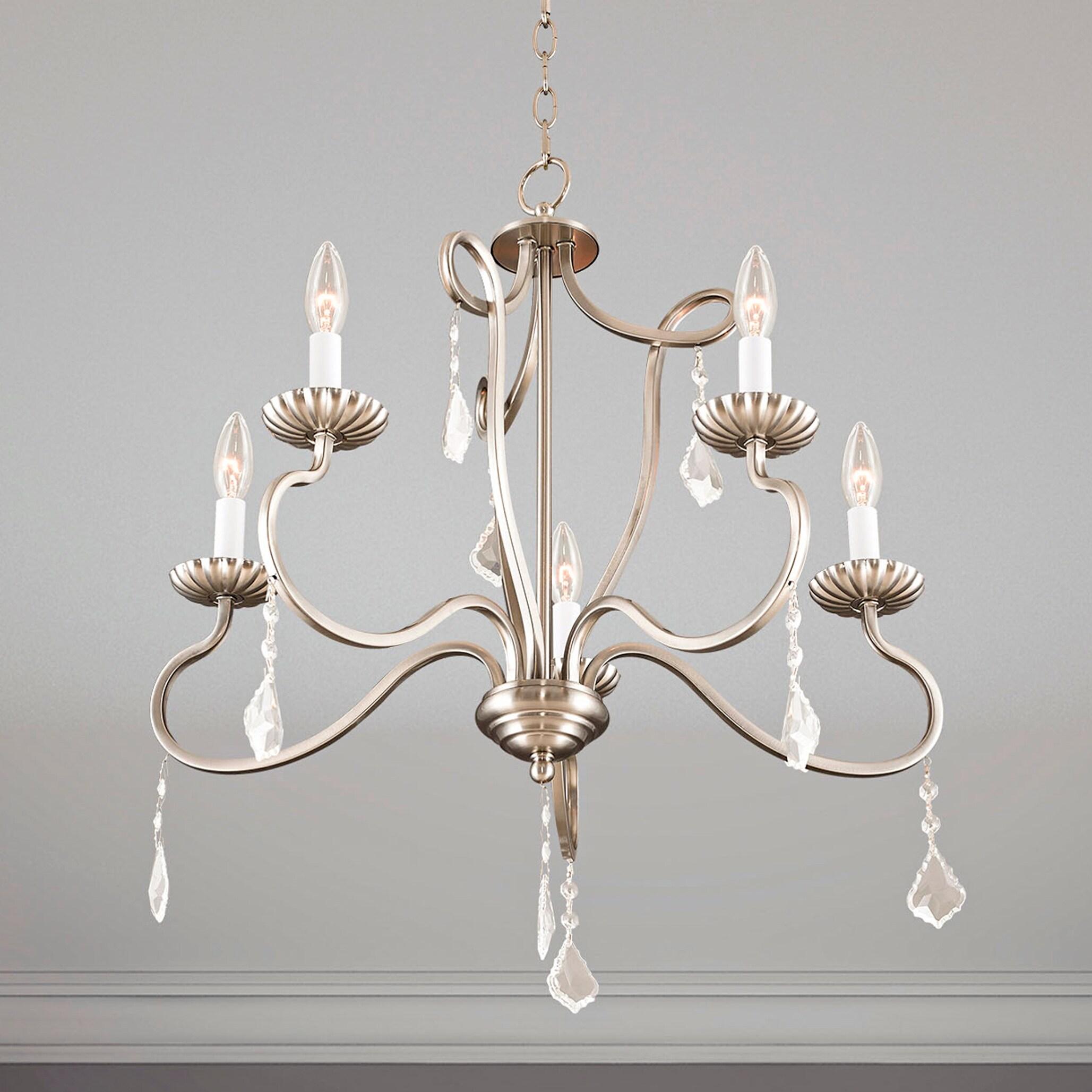Livex Lighting Callisto 5 - Light Chandelier in  Brushed Nickel