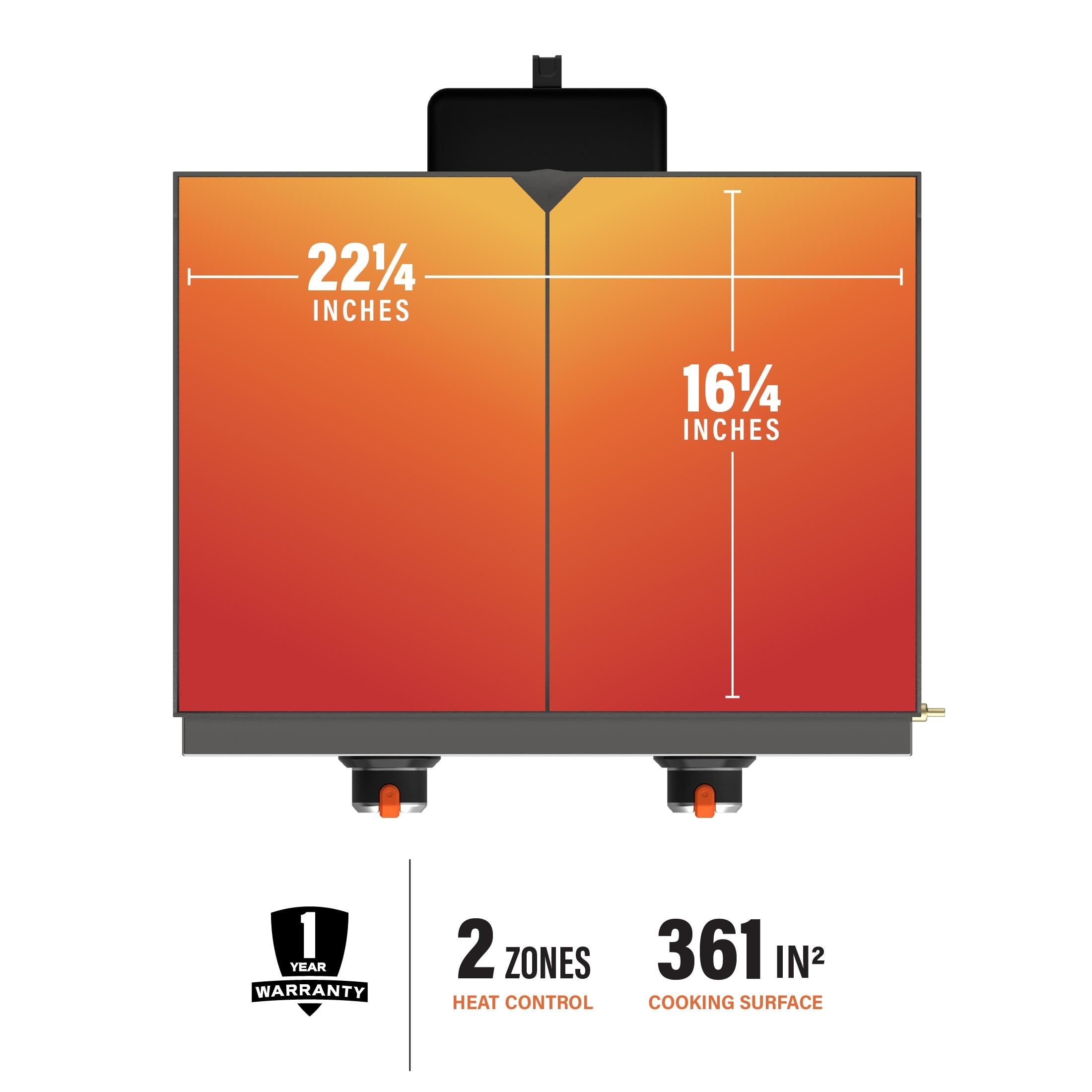 Blackstone 22" Original Omnivore Tabletop Griddle 2-Burner Liquid Propane Flat Top Grill