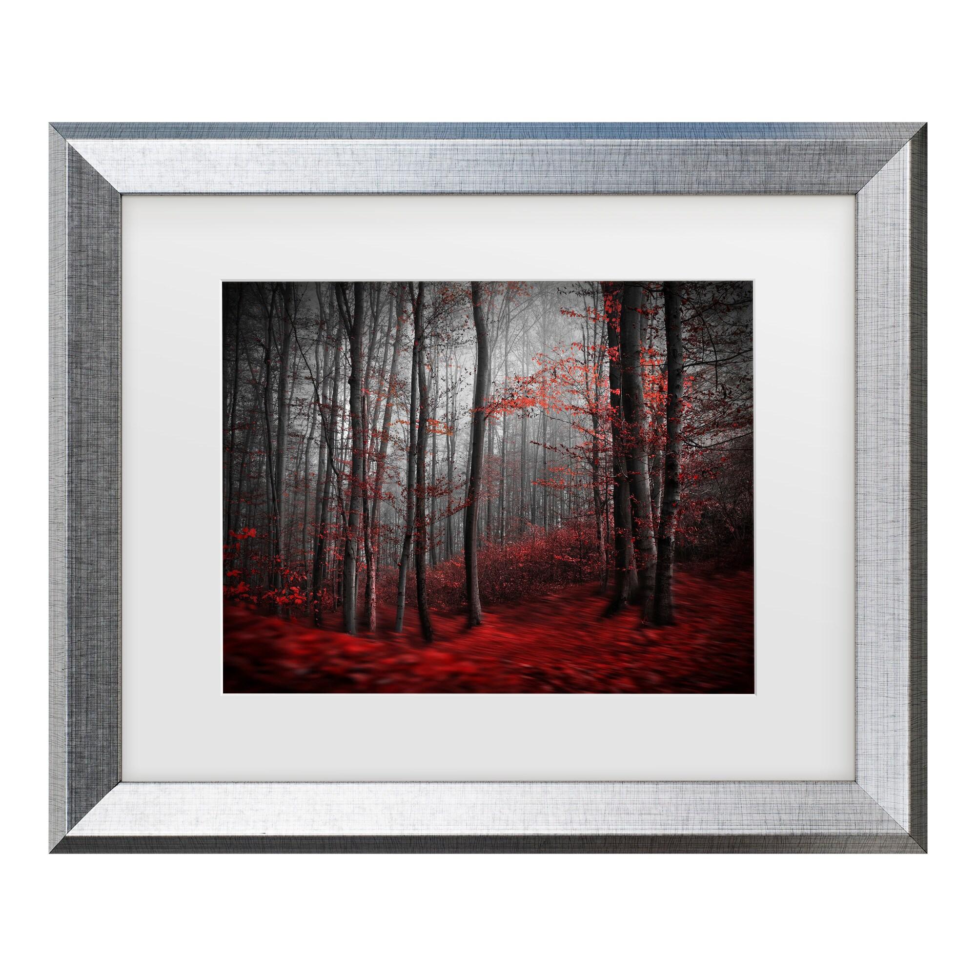 Trademark Fine Art - Samanta Bloody River Matted Framed Art - 11x14