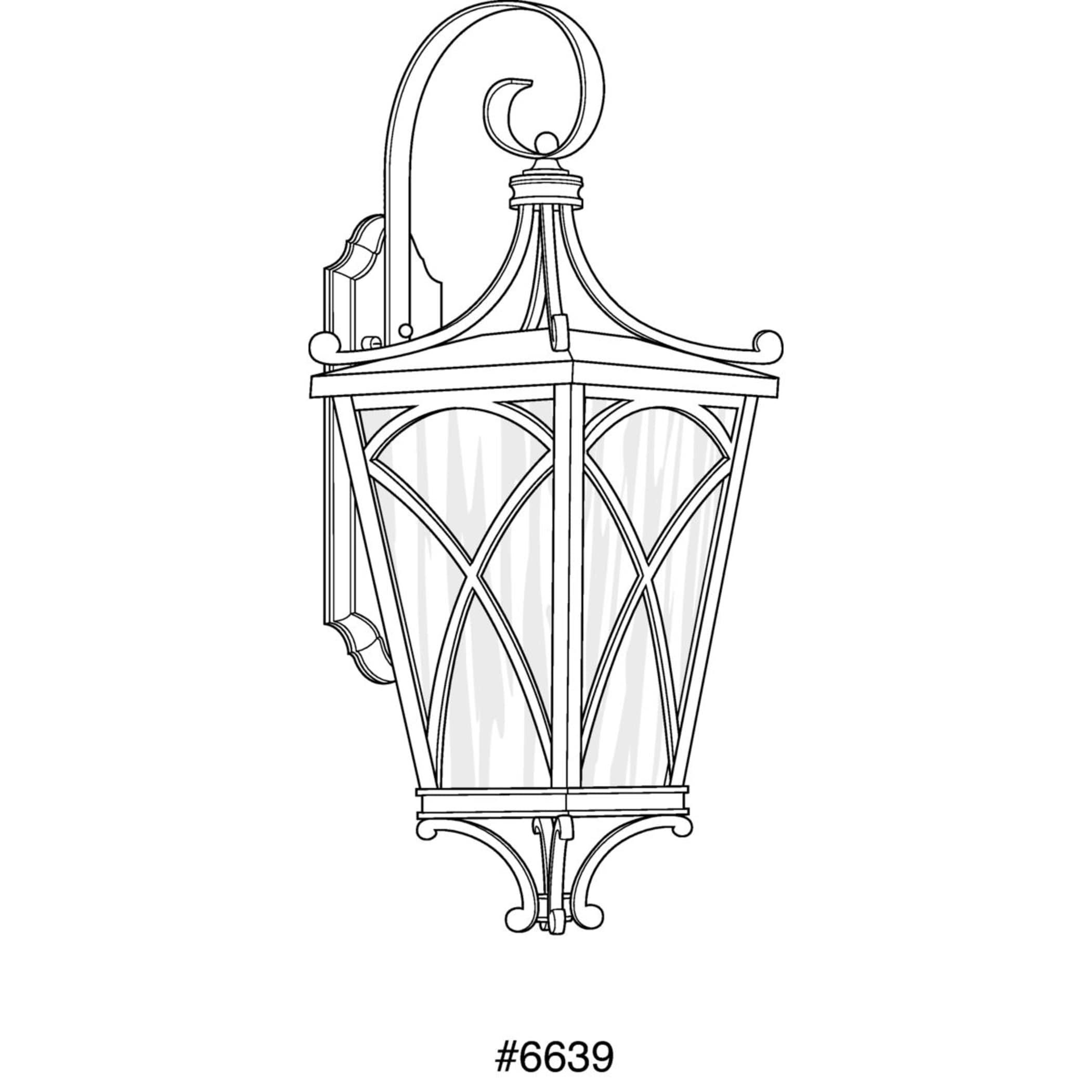 Progress Lighting Cadence 3-Light Wall Lantern, Oil Rubbed Bronze, Glass, Mediterranean Style, Clear Water Glass Panels