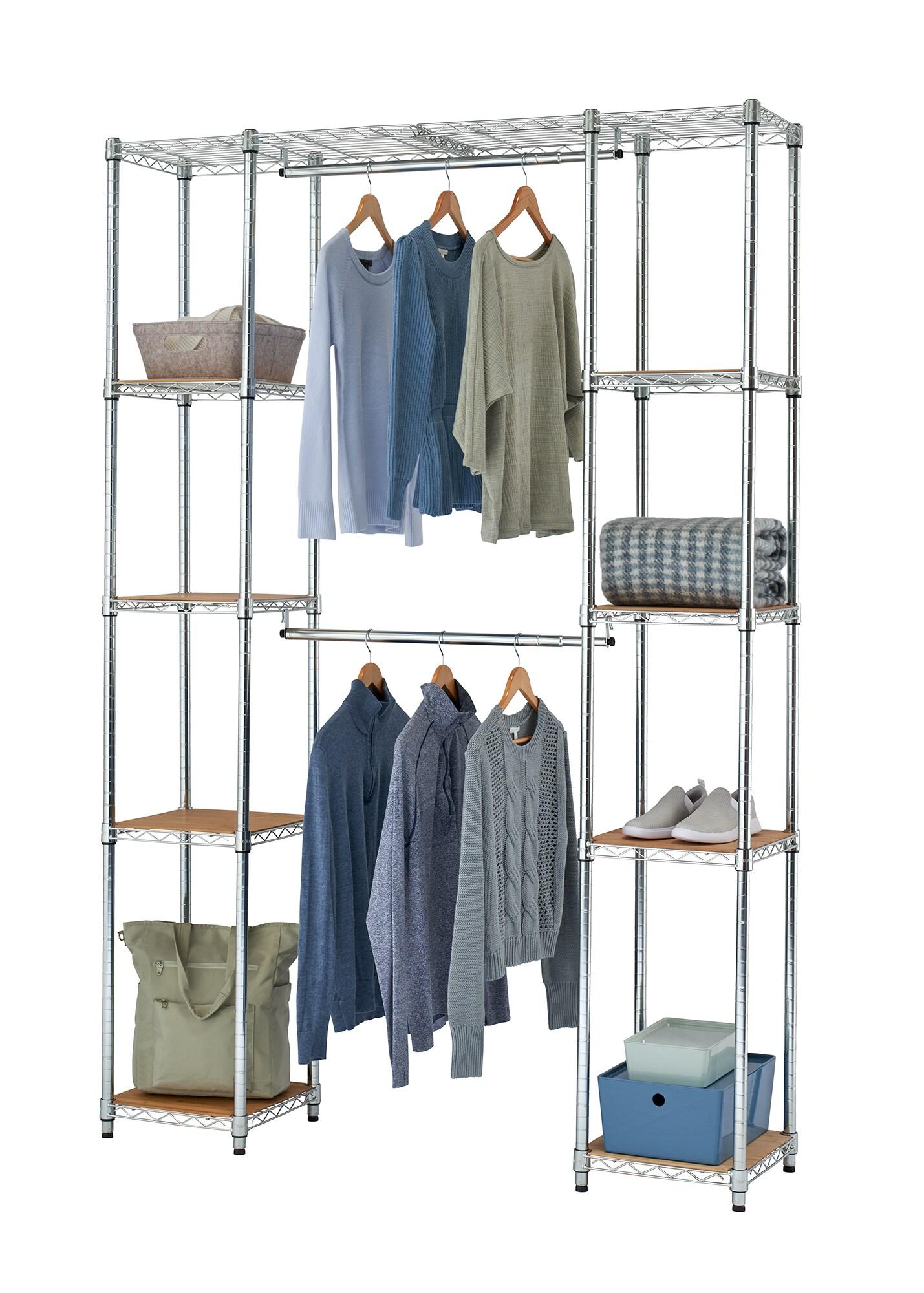 TRINITY Ecostorage® Expandable Closet Organizer - Chrome