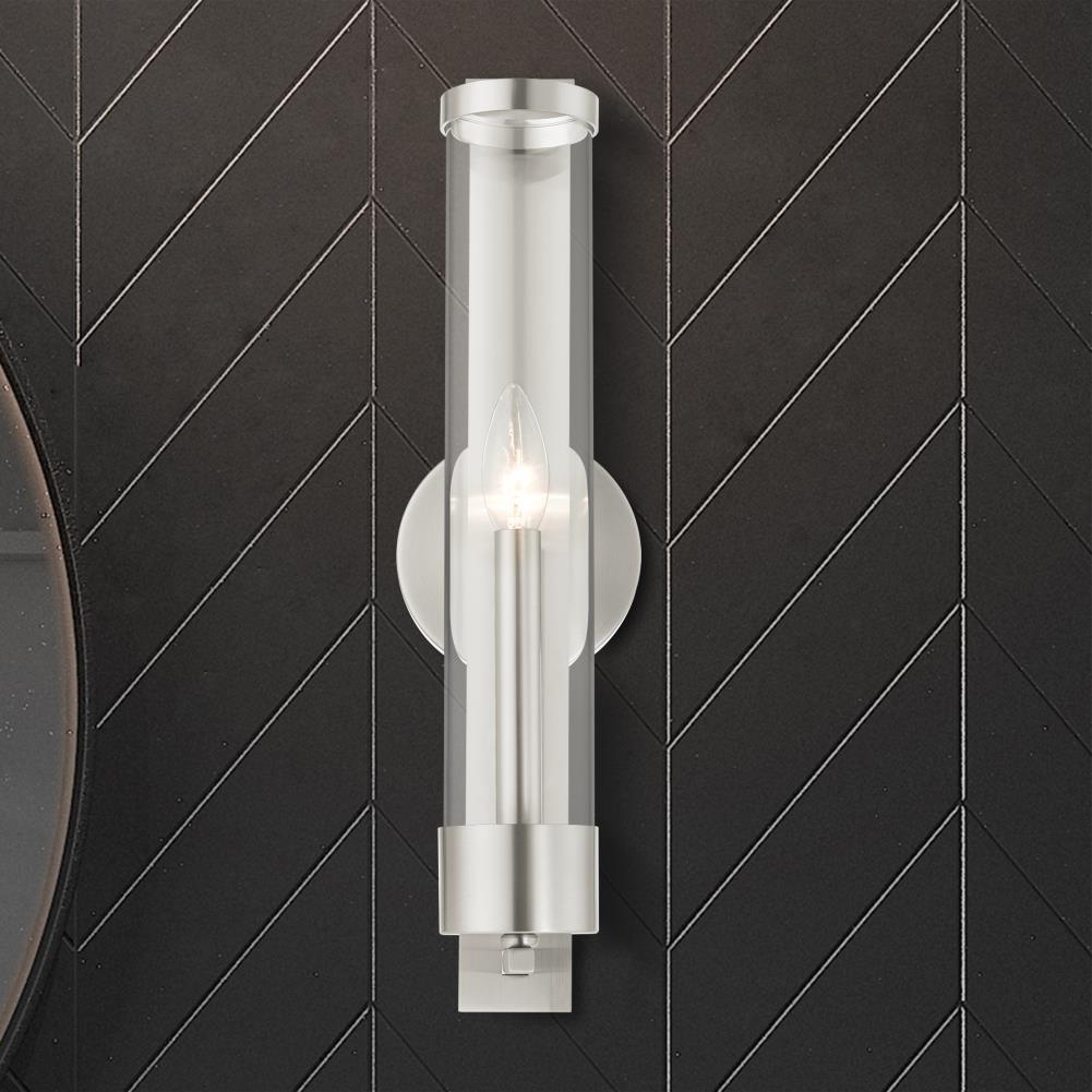 Livex Lighting Castleton 1 - Light Sconce in  Brushed Nickel