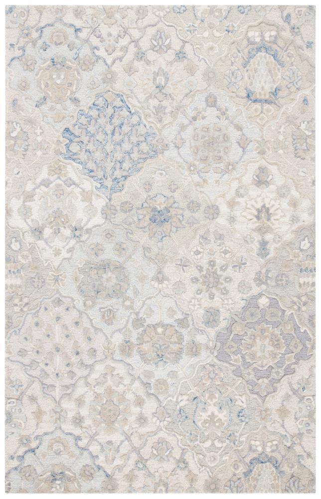 Glamour GLM622 Hand Tufted Area Rug - Grey/Blue - 5'x8' - Safavieh.