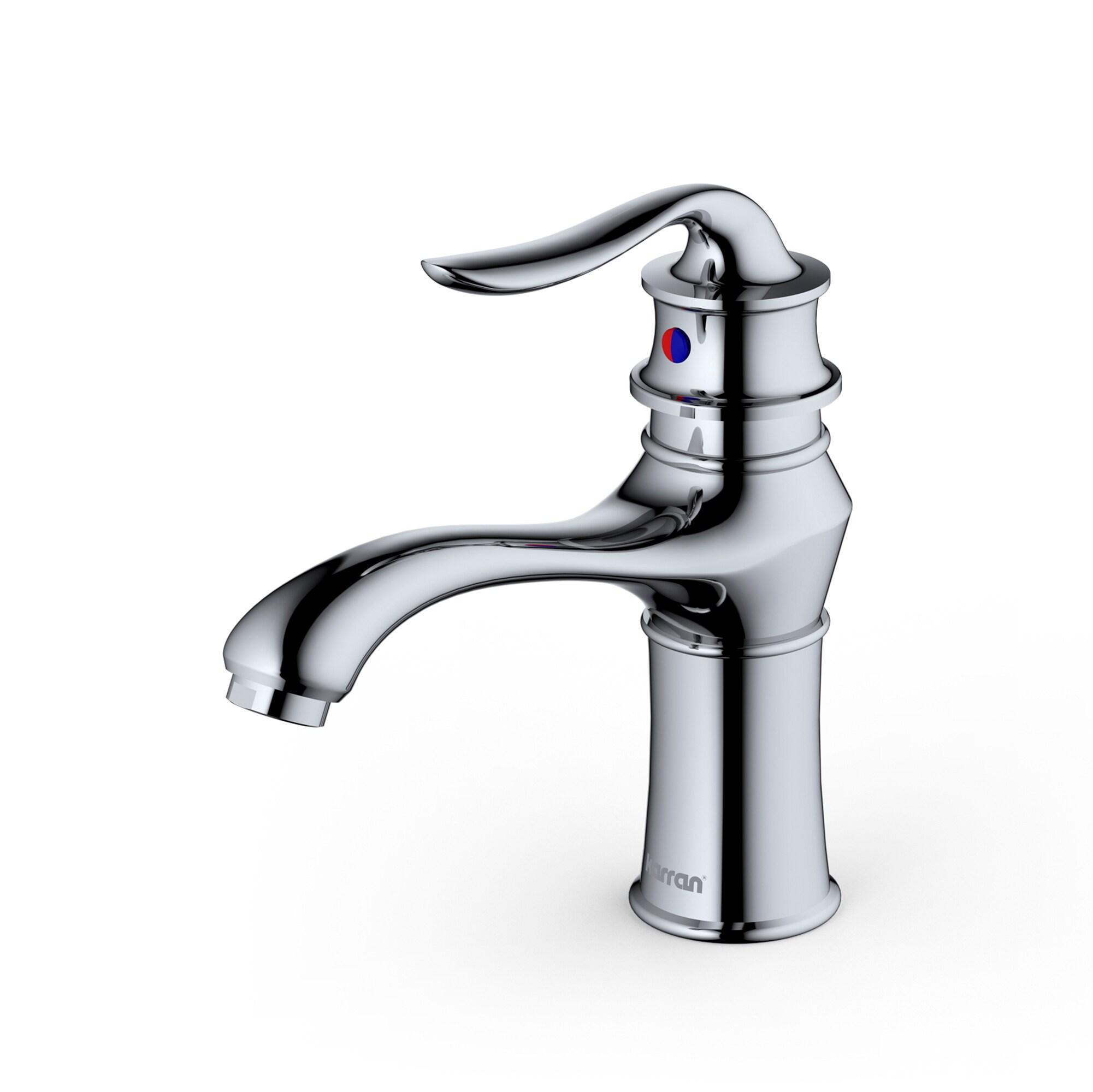 Karran Dartford Single Handle Single Hole Basin Bathroom Faucet With Matching Pop-up Drain