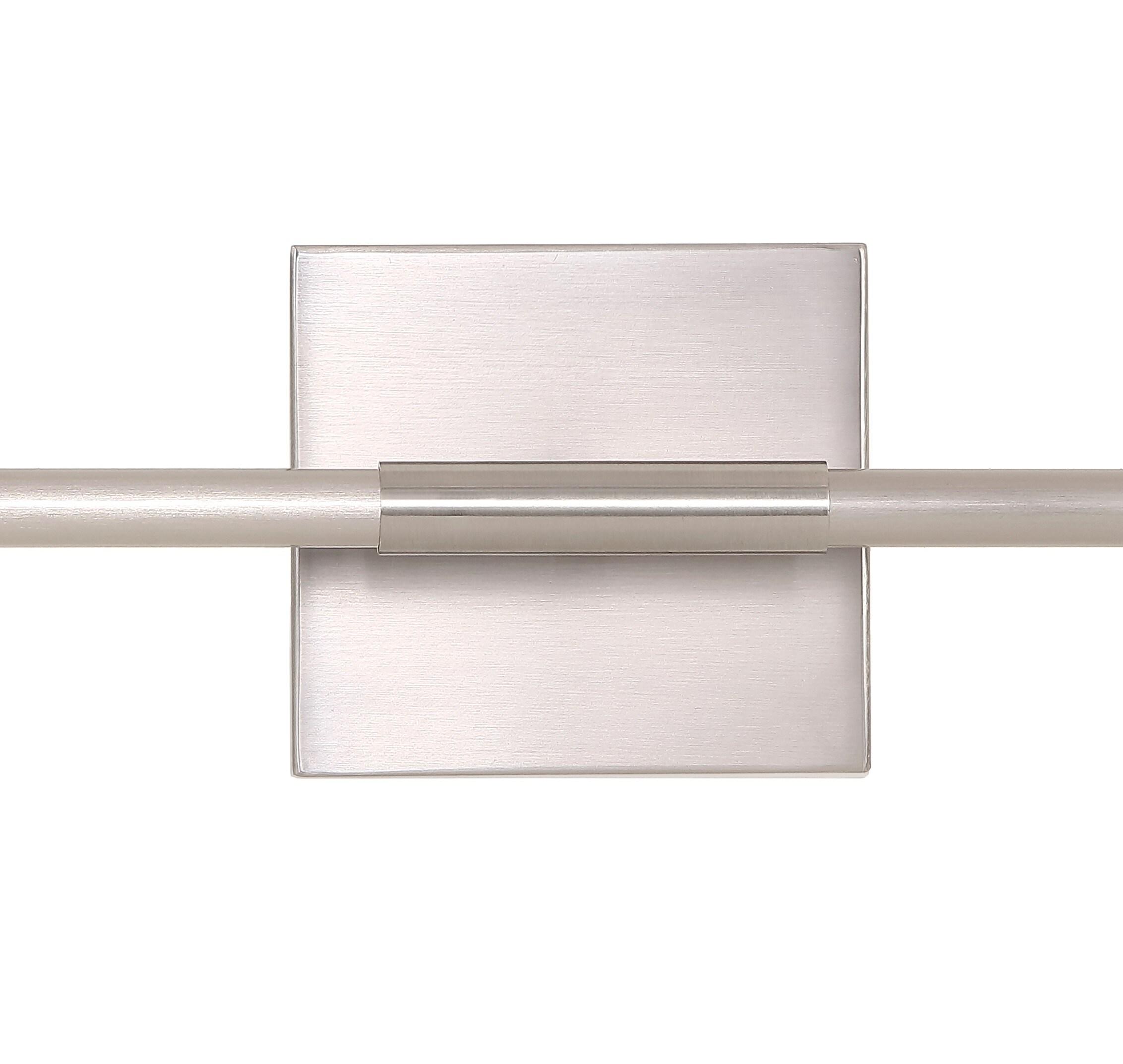 JONATHAN Y Makena 28" Modern Minimalist Dimmable Integrated LED Metal Wall Sconce, Nickel