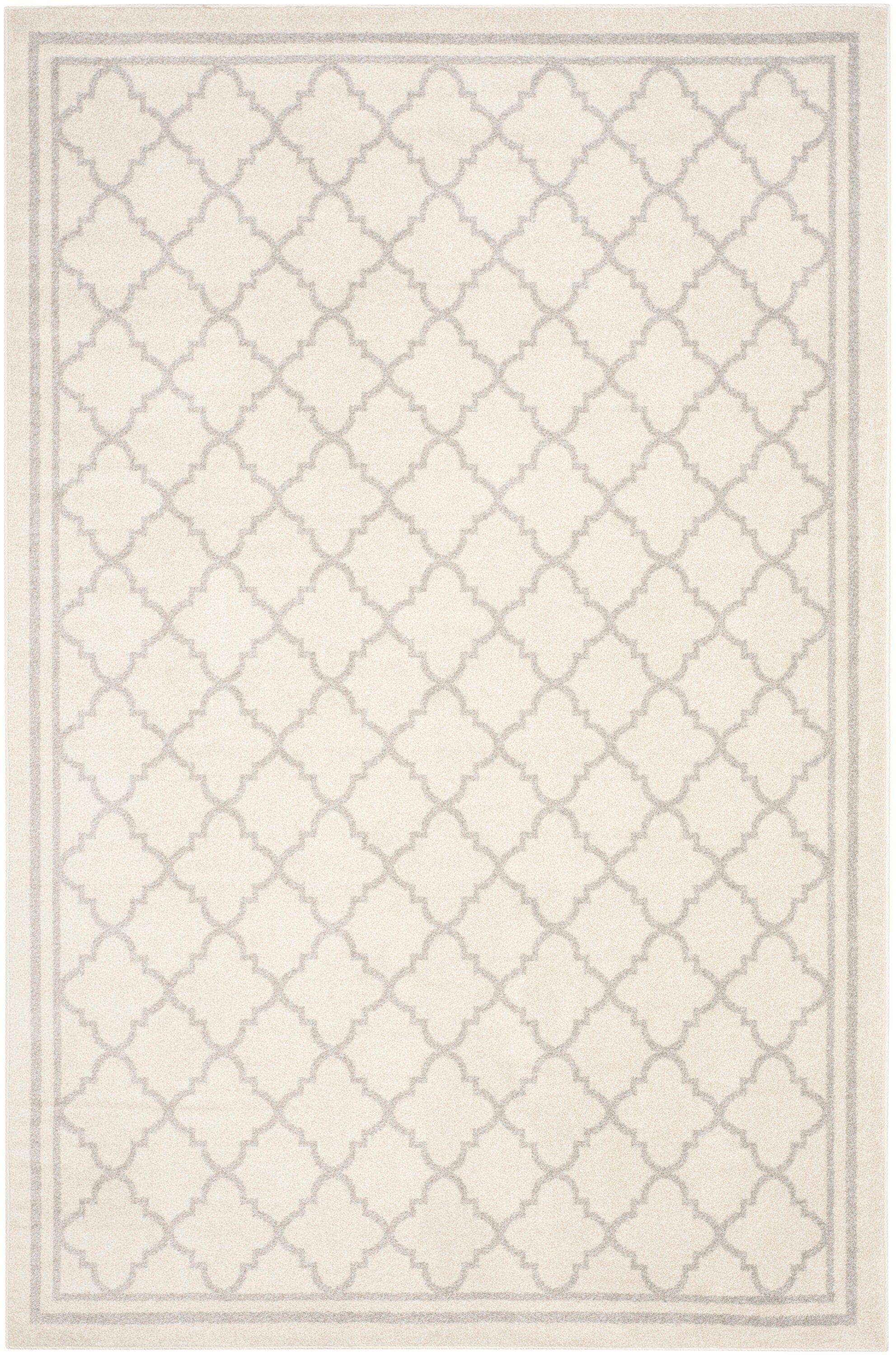 Amherst AMT422 Power Loomed Indoor Area Rug - Beige/Light Grey - 6'x9' - Safavieh