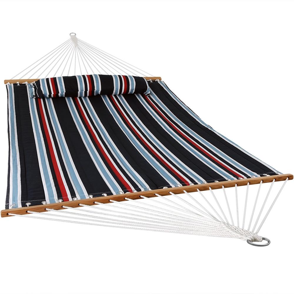 2-Person Quilted Polyester Spreader Bar Hammock