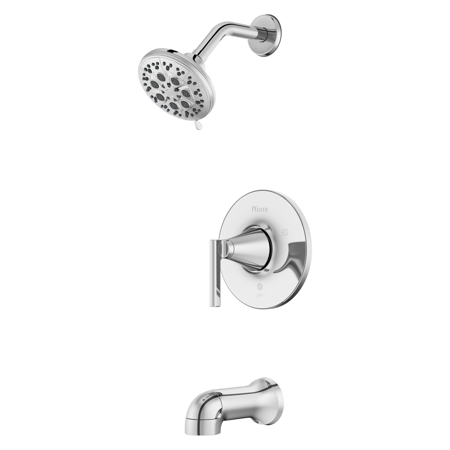 Vedra Polished Chrome 1-Handle Tub & Shower Faucet Set