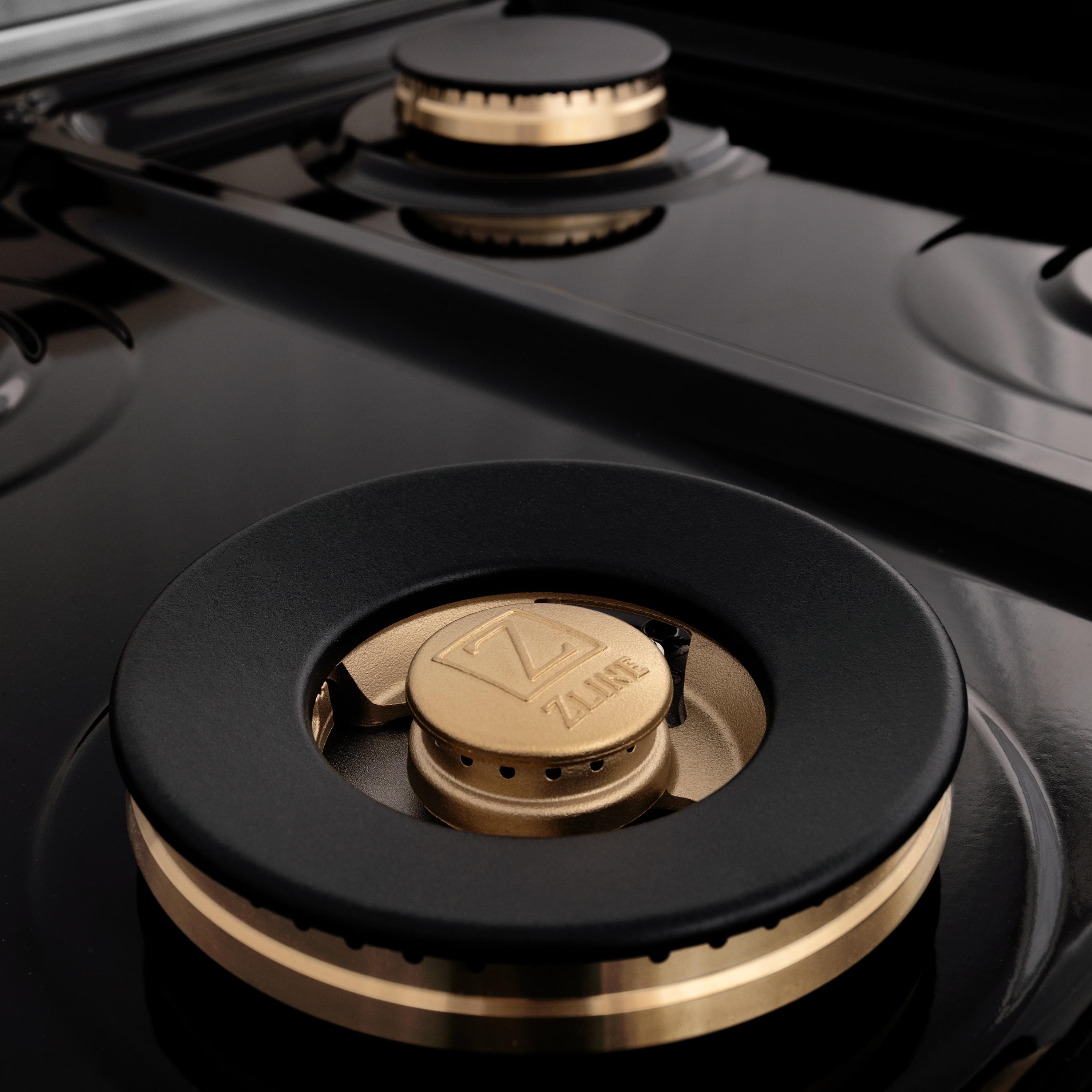 ZLINE 48 in. Autograph Edition Rangetop in Stainless Steel with Champagne Bronze Accents (RTZ-48-CB)