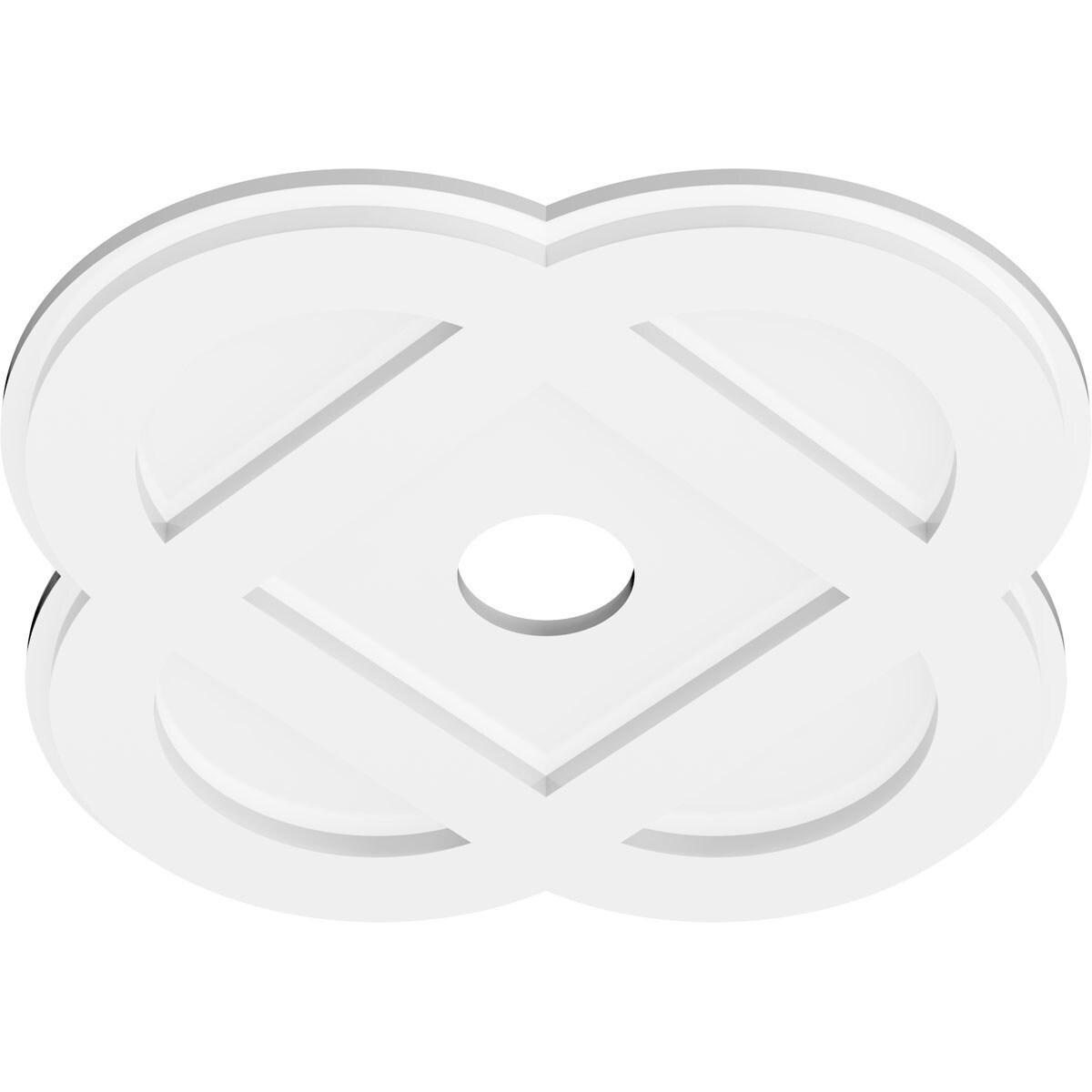 18"OD x 3"ID x 7"C x 1"P Charlotte Architectural Grade PVC Contemporary Ceiling Medallion