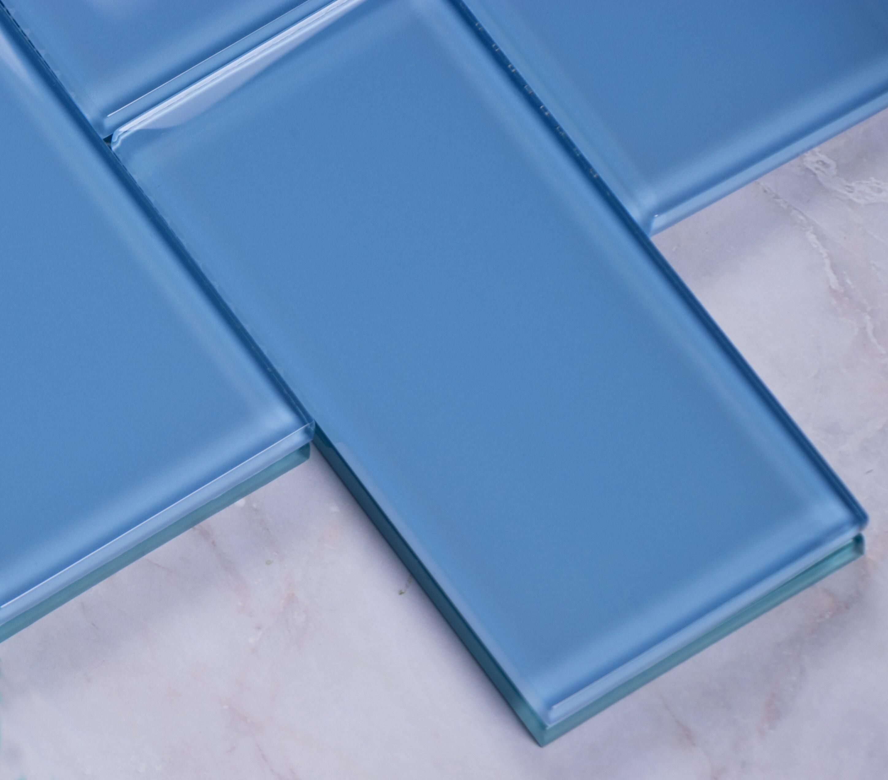 Premium 3" x 6" Straight Edge Glass Mosaic Subway Tile