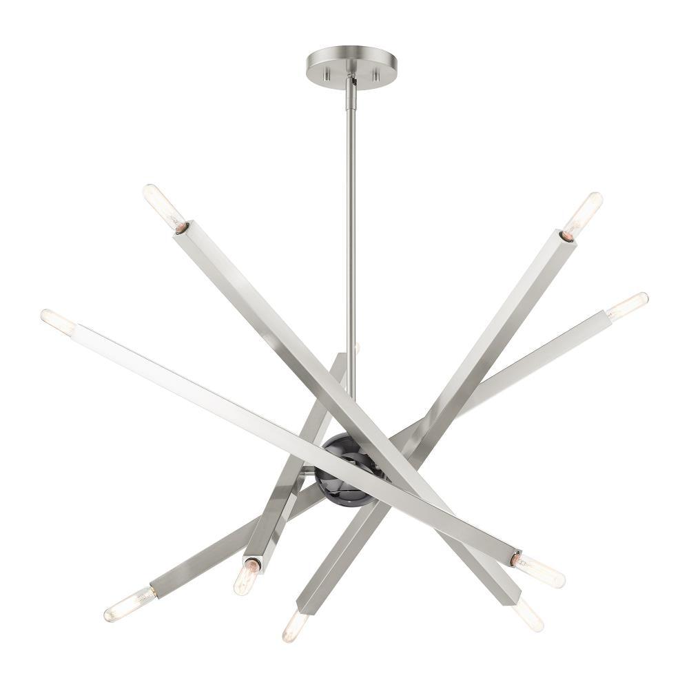 Livex Lighting - Moco - 10 Light Chandelier in Modern Style - 32 Inches wide by