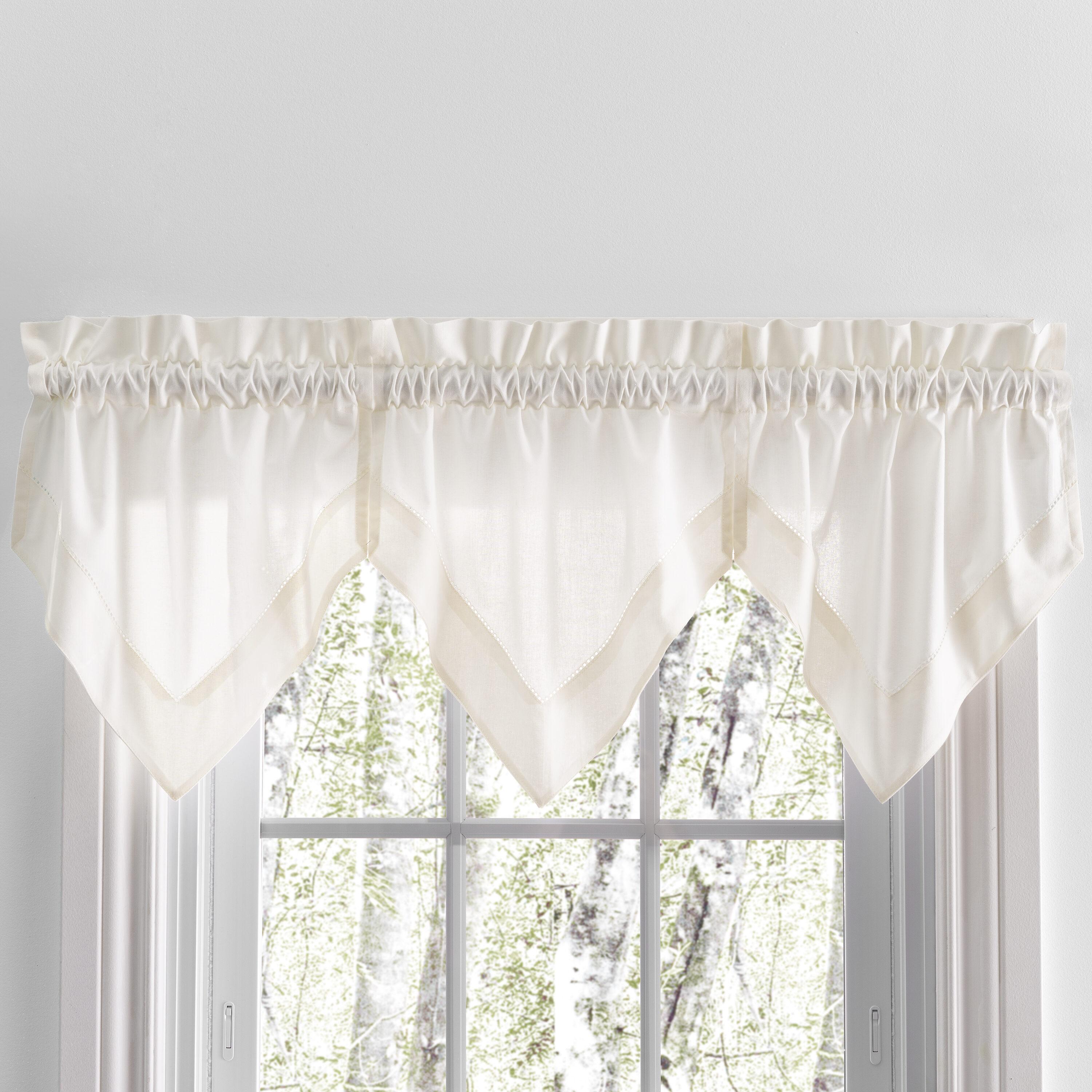 Ricardo Simplicity 3pc Handkerchief Valance Set 48x15 Natural
