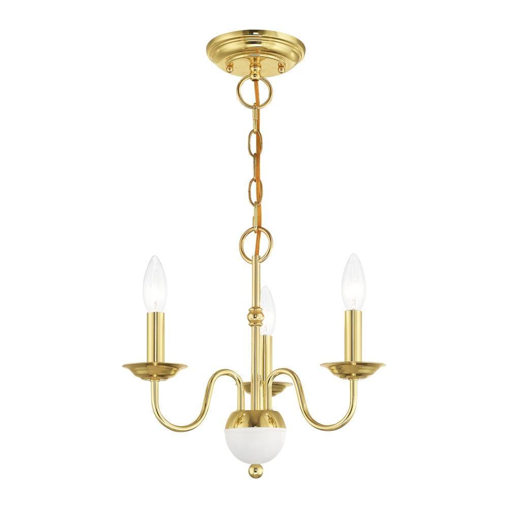 Livex Lighting Windsor 3 - Light Chandelier in  Polished Brass