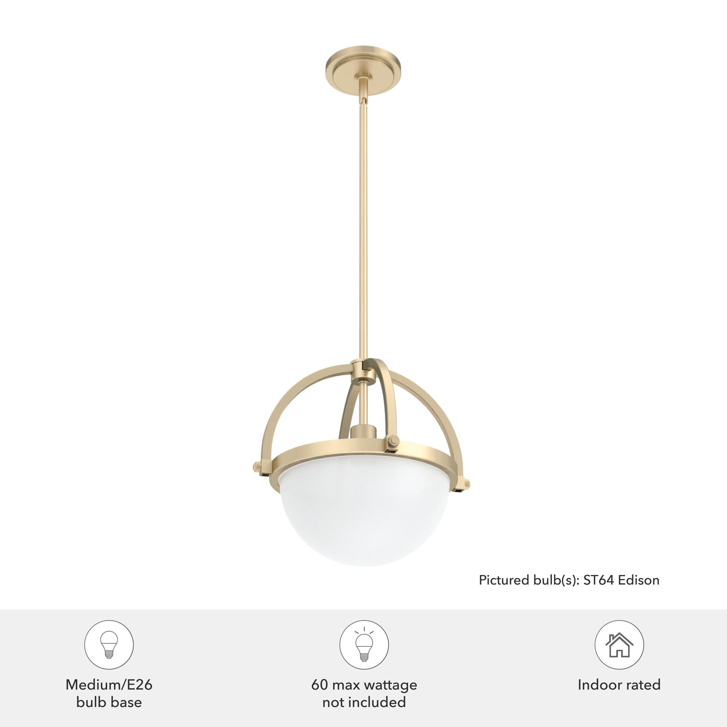 Hunter Fan Wedgefield 1 - Light Shaded Globe Pendant