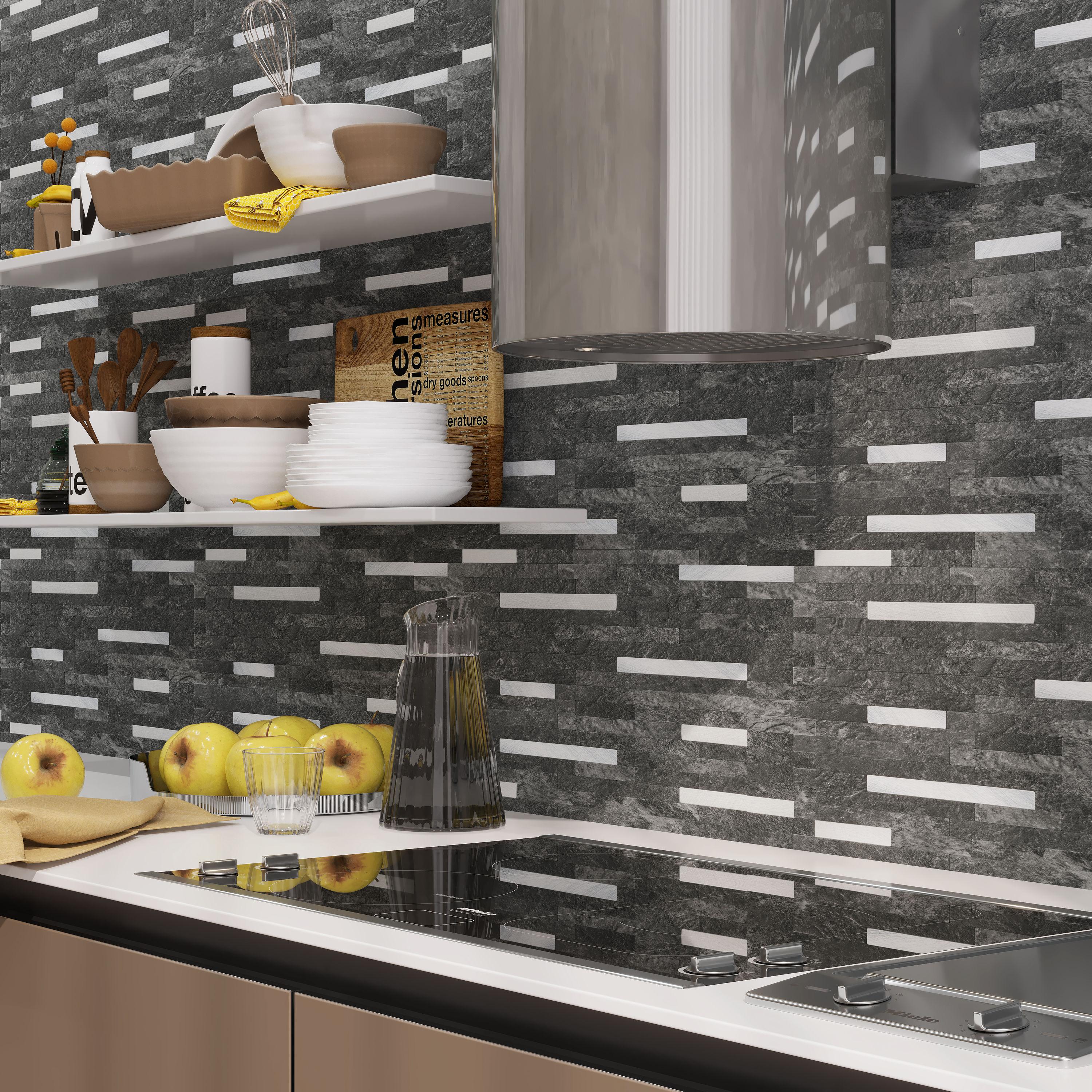 Avant Decor Aluminum Peel and Stick Mosaic Tile