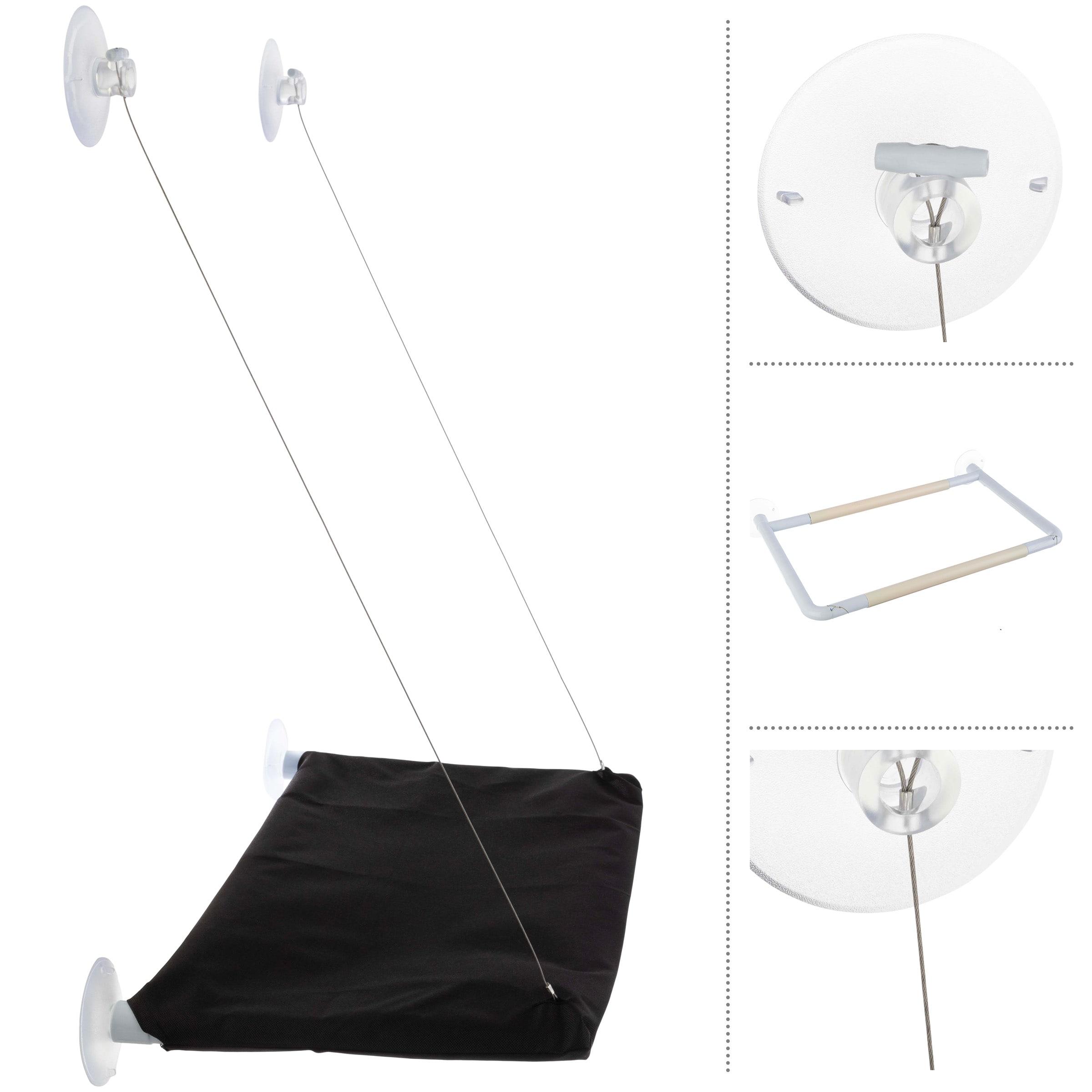 Petmaker PETMAKER Cat Window Perch for Large Cats, Black