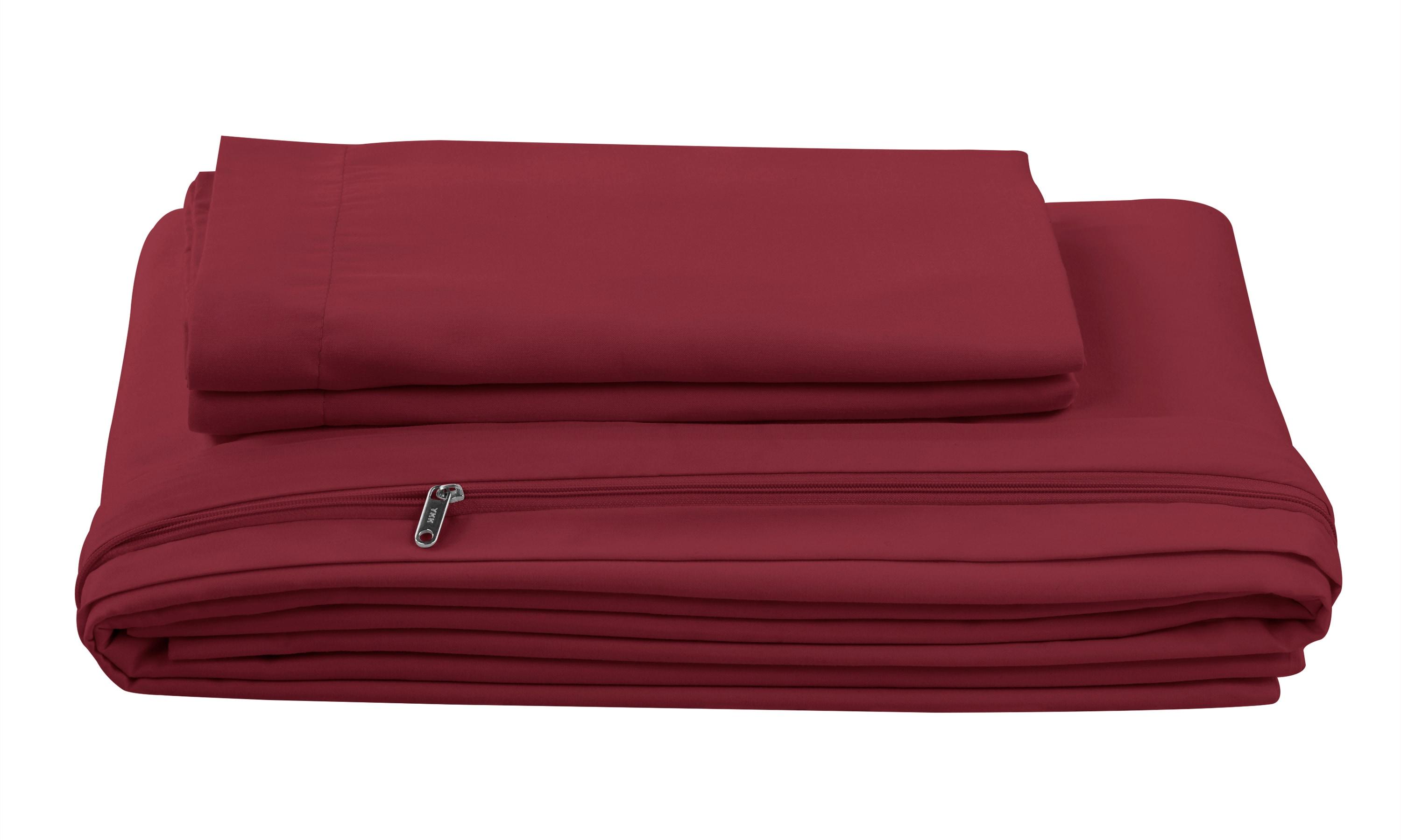 Duvet Cover Soft Microfiber Full/Queen Size 3 Pieces Bedding Sets with 1 Duvet Cover and 2 Pillow Shams, Solid Color Simple Style Bedding Set