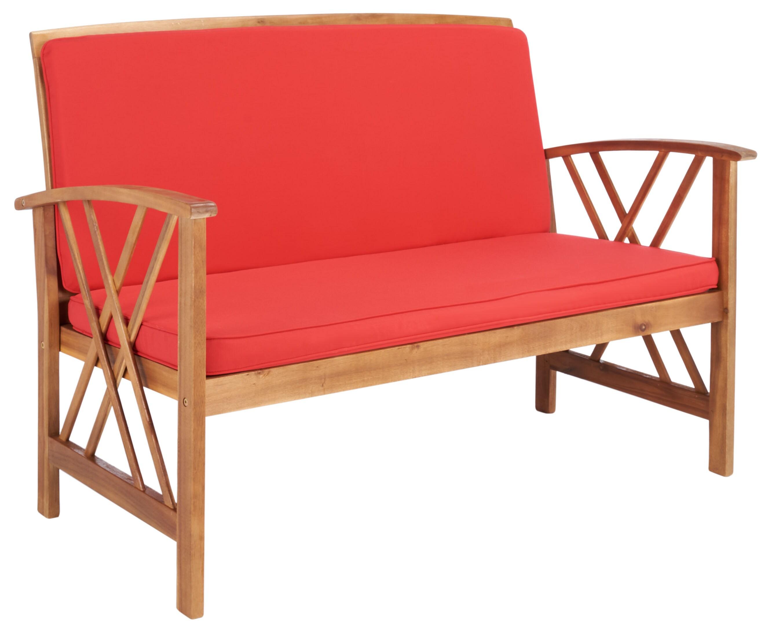 Fontana 4 Piece Set - Indoor/Outdoor - PAT7008 - Natural/Red - Safavieh