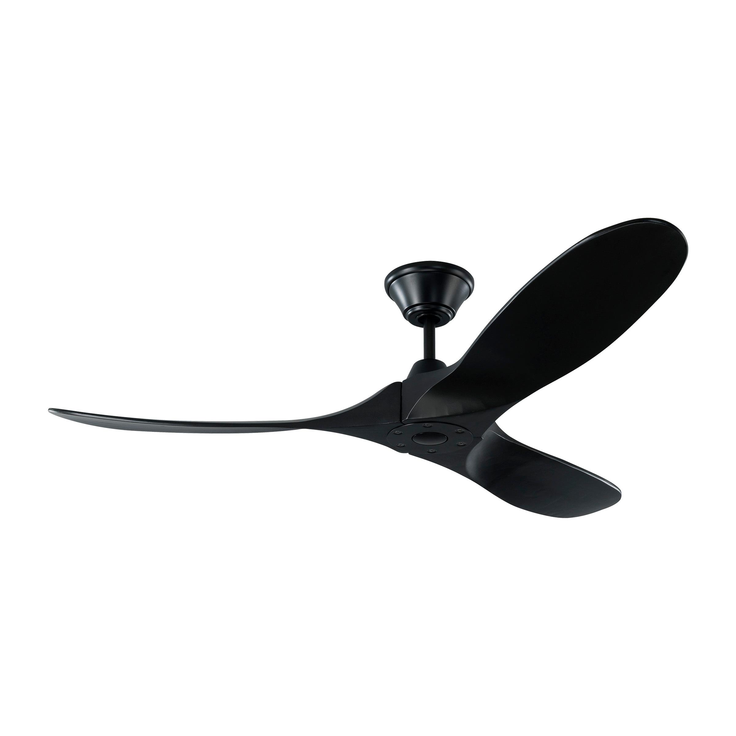 Matte Black 52" Energy Star Outdoor Ceiling Fan with Remote