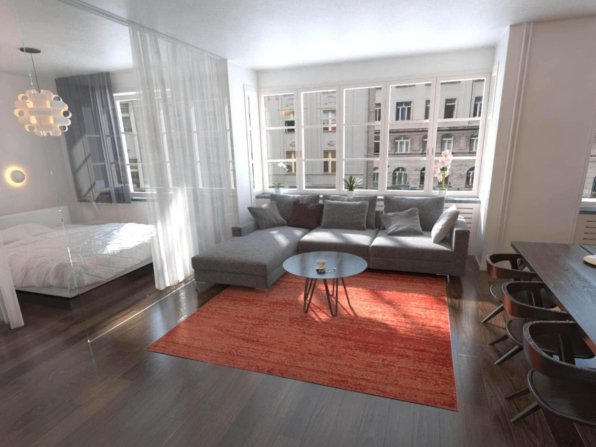 Unique Loom Lucille Del Mar 8 x 8 (ft) Loomed Polypropylene Terracotta/Red Square Indoor Distressed/Overdyed Area rug