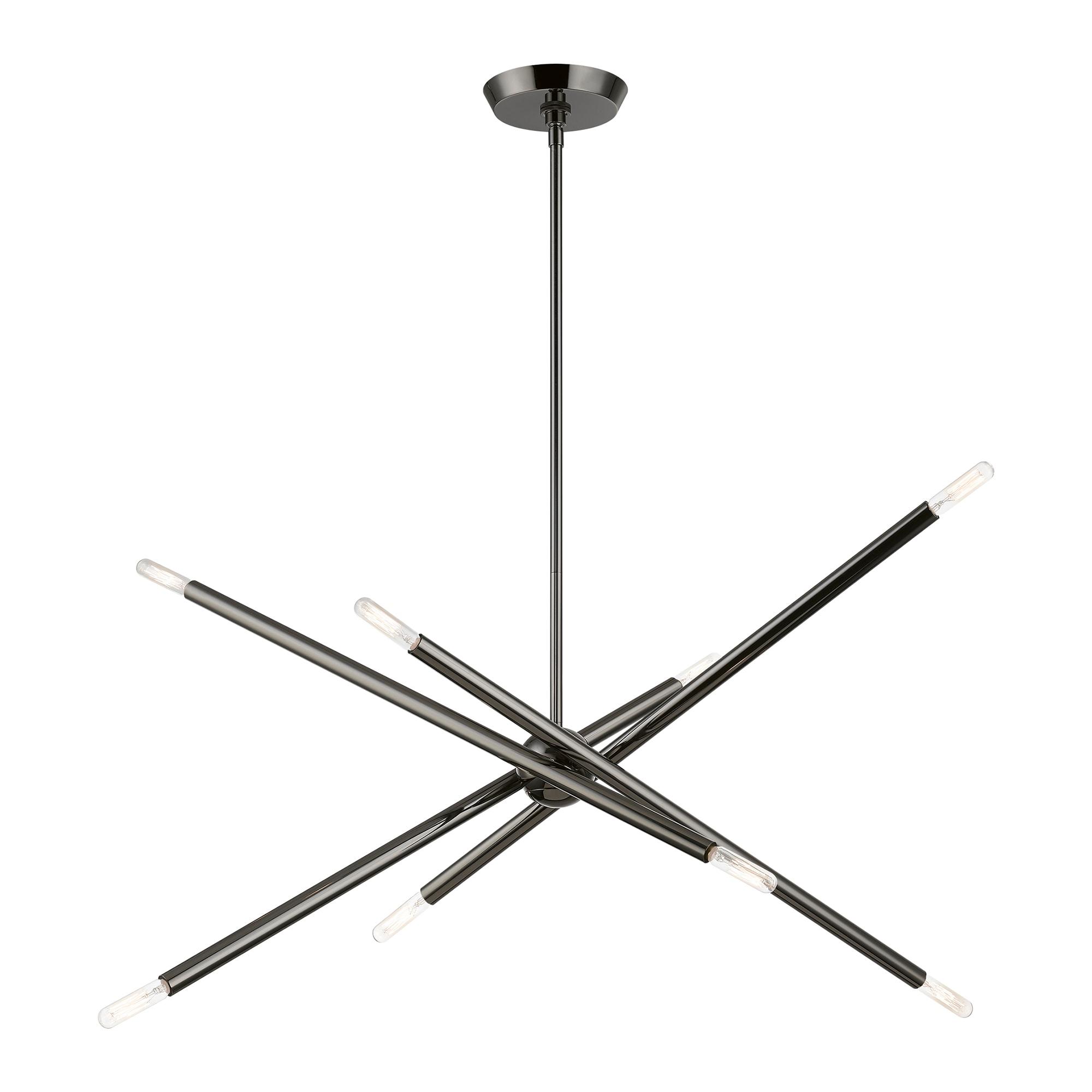 Livex Lighting Soho 8 - Light Chandelier in  Black Chrome