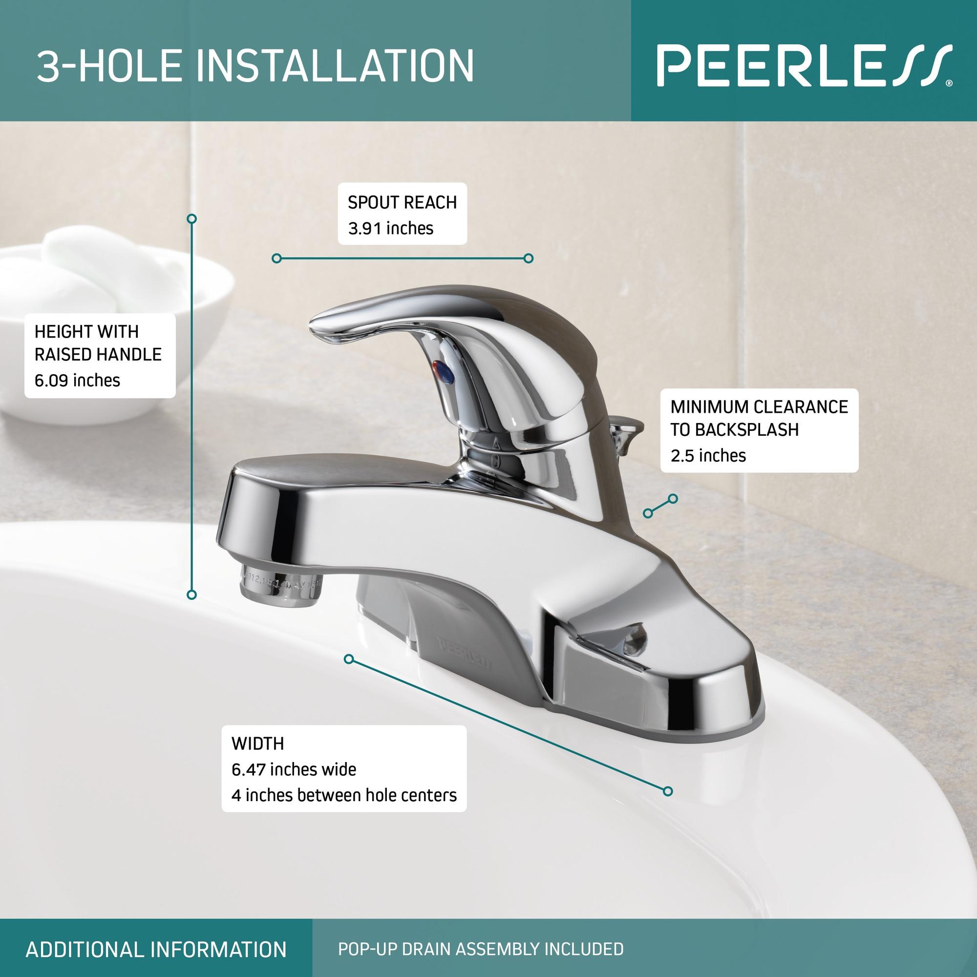 Core Centerset Bathroom Faucet with Drain Assembly, 2-handle Bathroom Sink Faucet