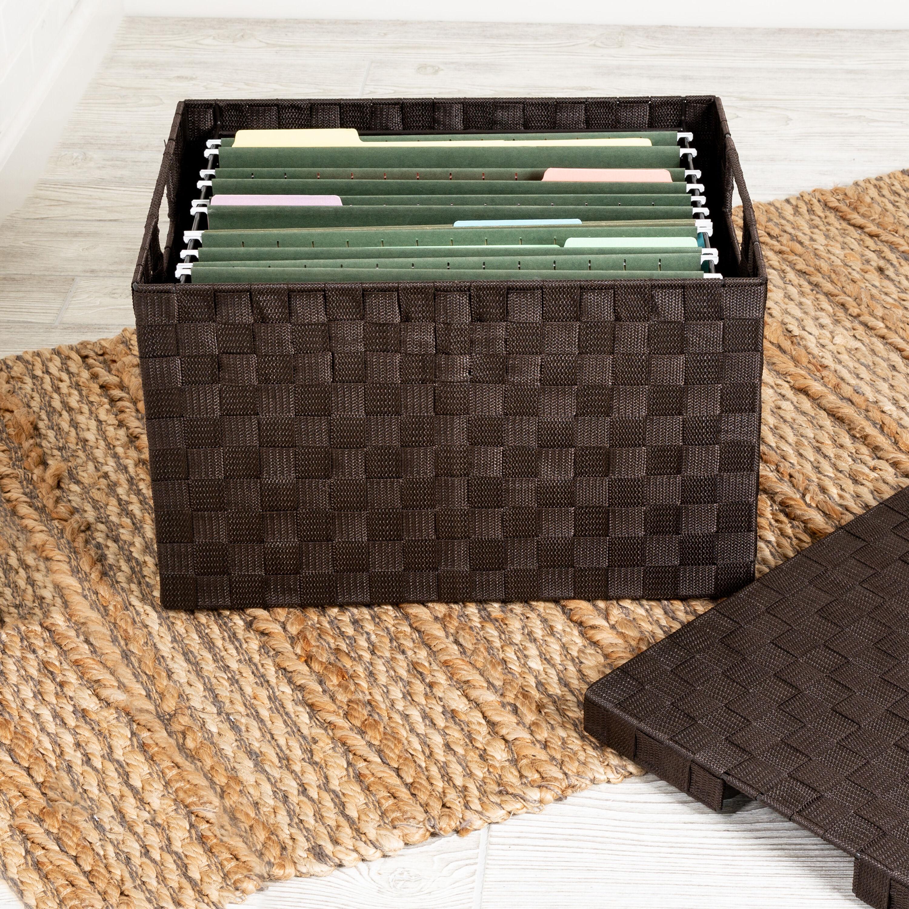 Anastasija Large Woven File Box