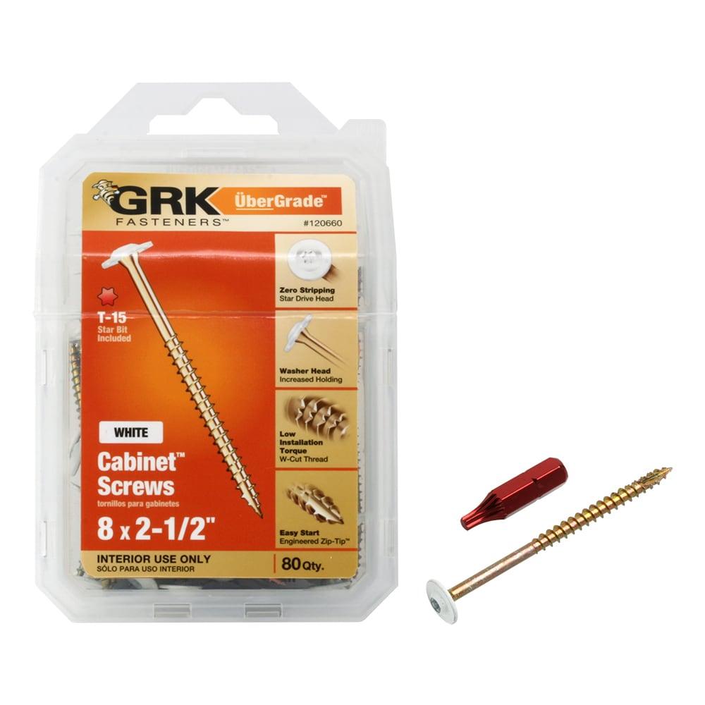 ITW No. 8 x 2-1/2 in. L Star Hex Washer Stainless Steel Construction Screws 80 pk 80 per box