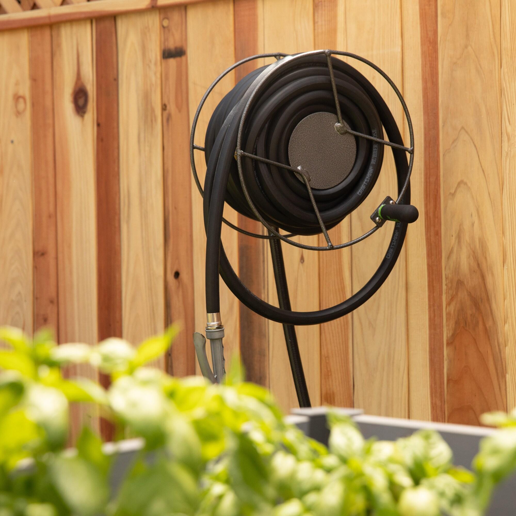 Yard Butler Yard Butler Mighty Reel Steel Wall Mounted Swivel Hose Reel - 75'