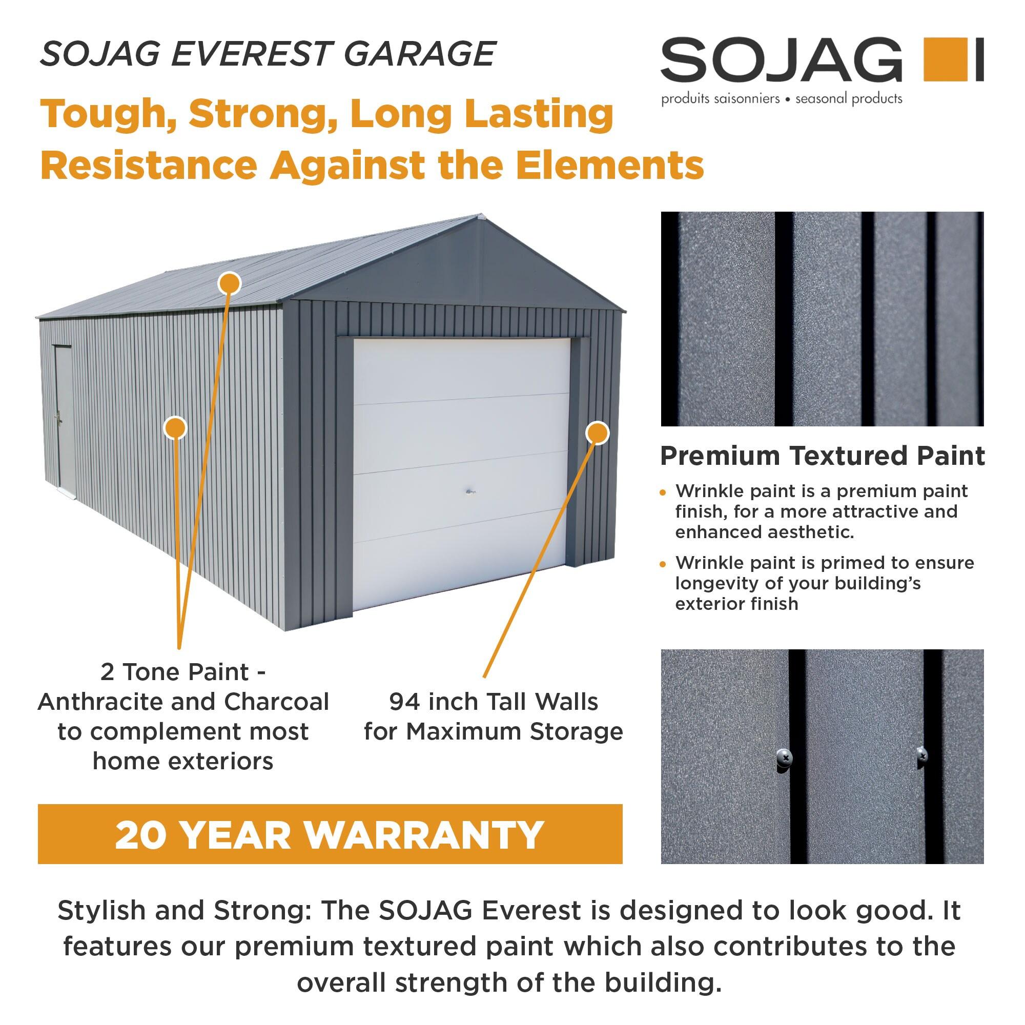 Sojag Everest Metal Garage Shed