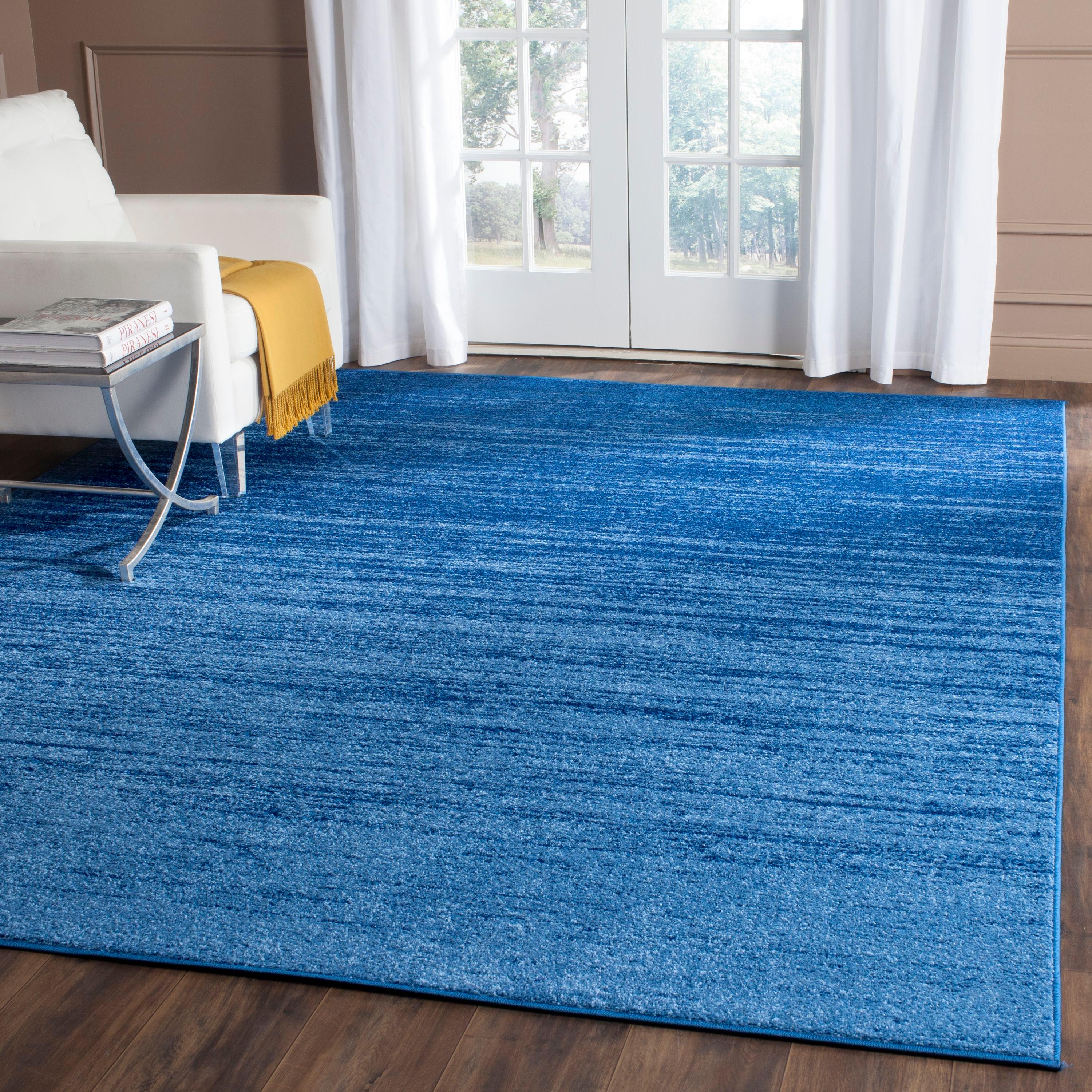 Adirondack ADR113 Machine Made Indoor Area Rug - Light Blue/Dark Blue - 9'x12' - Safavieh