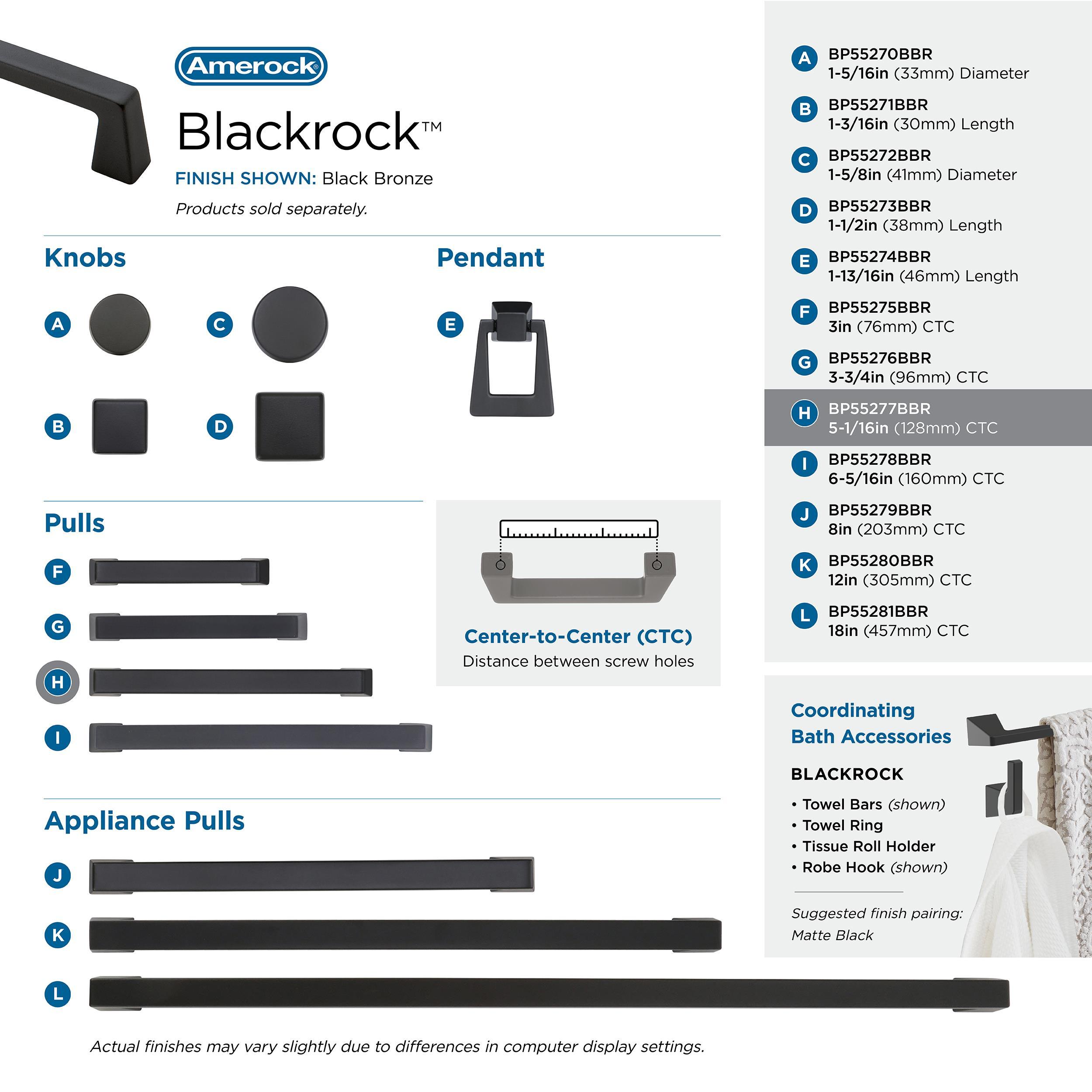 Blackrock 5 1/16" Center to Center Bar Pull