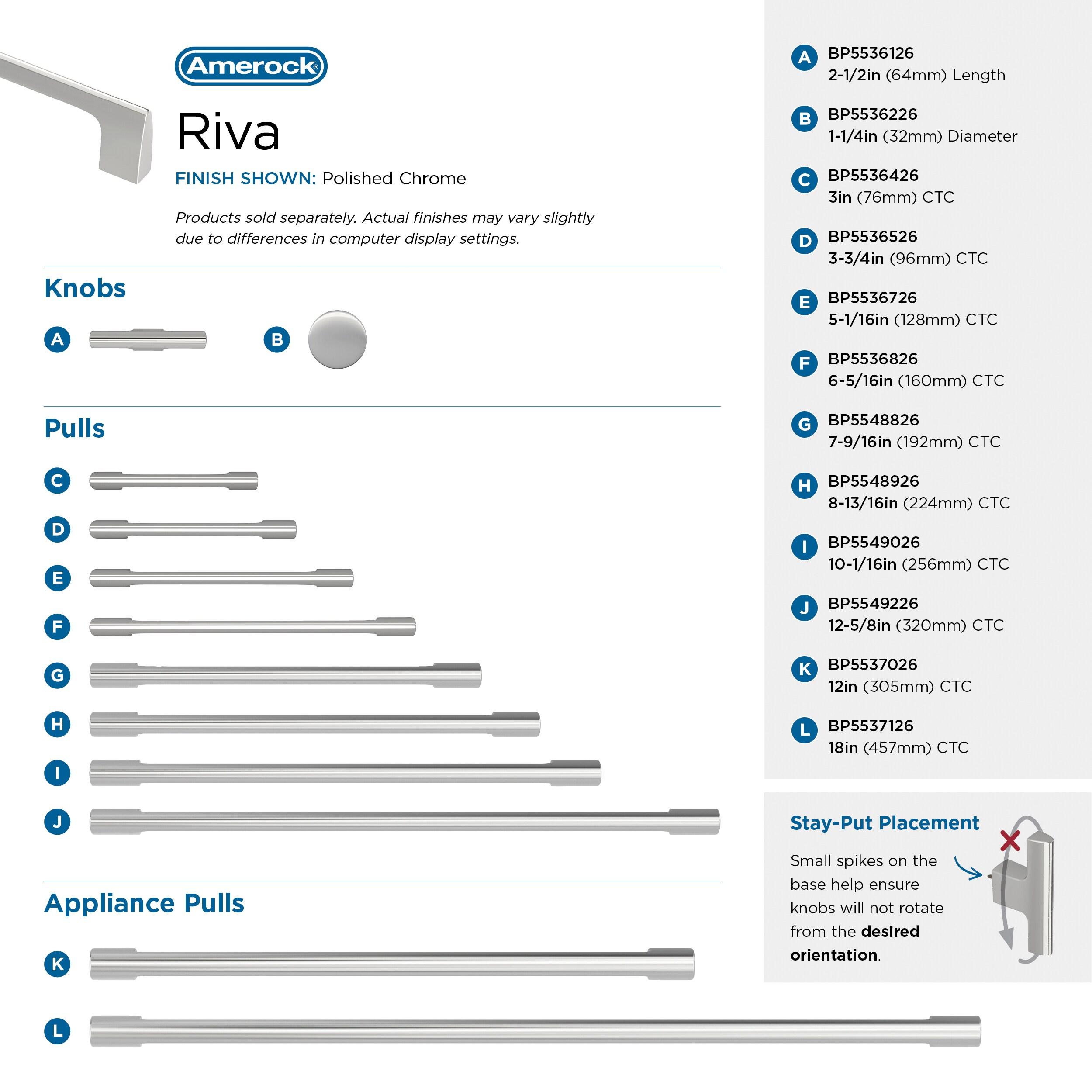 Riva 6 5/16" Center to Center Bar Pull