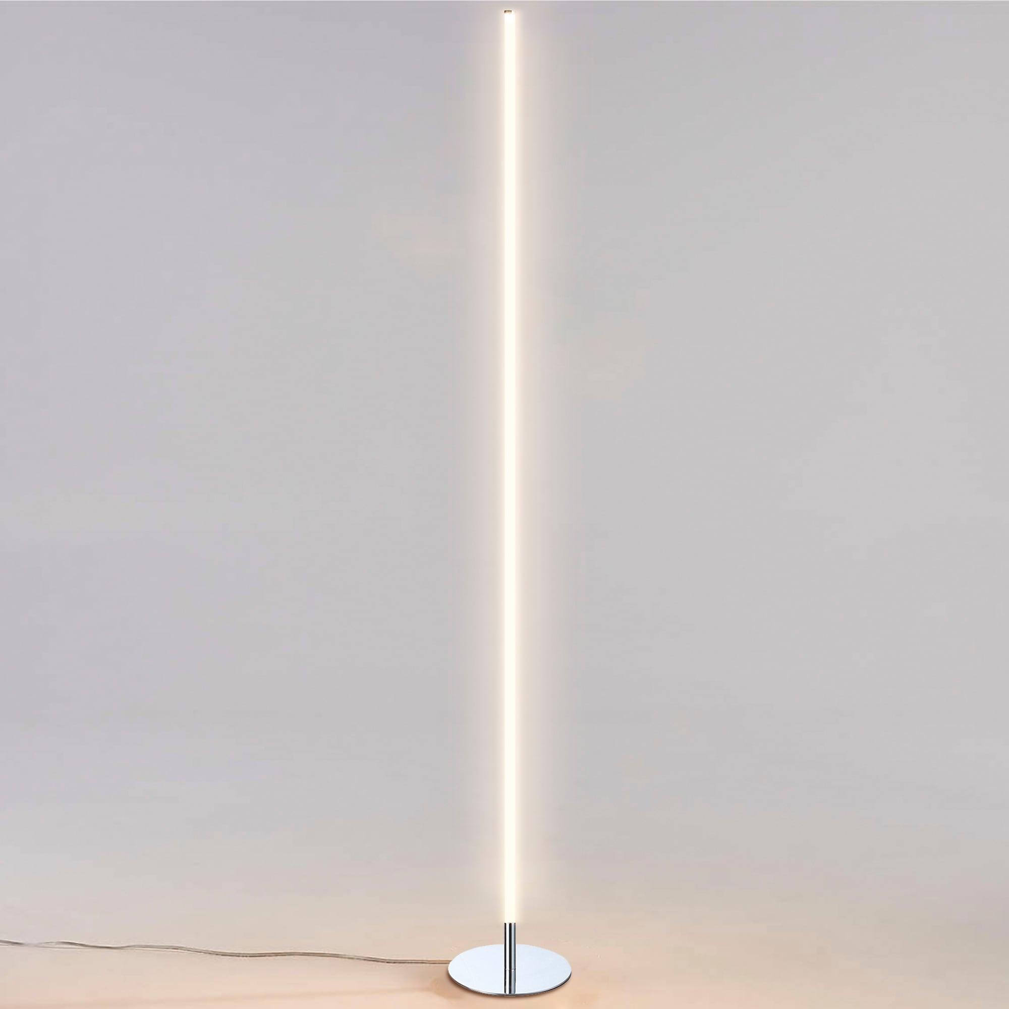 JONATHAN Y Iris 59.5" LED Integrated Floor Lamp, Gold, JYL7007B