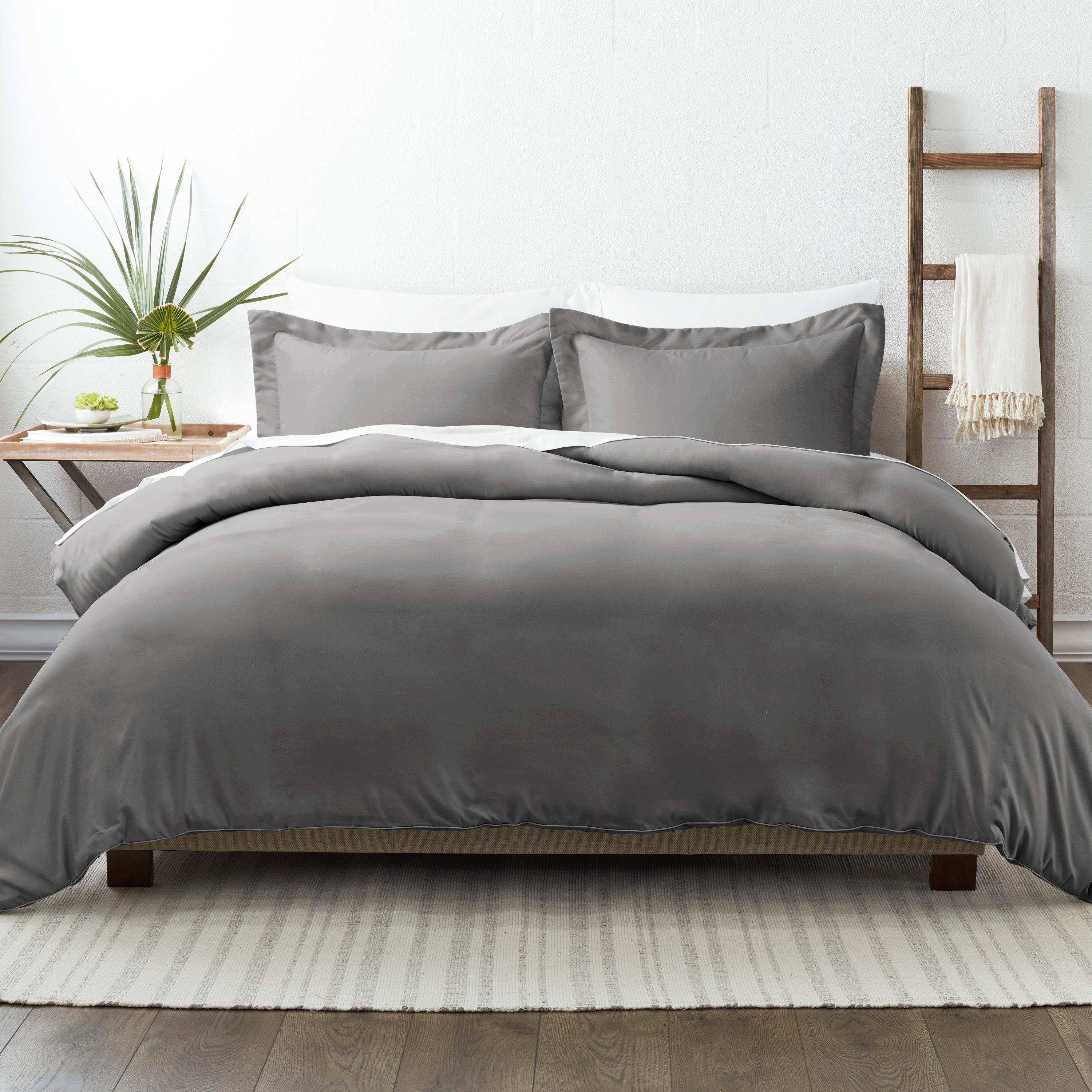 Gray Twin/Twin XL Ultra Soft Microfiber Duvet Cover Set