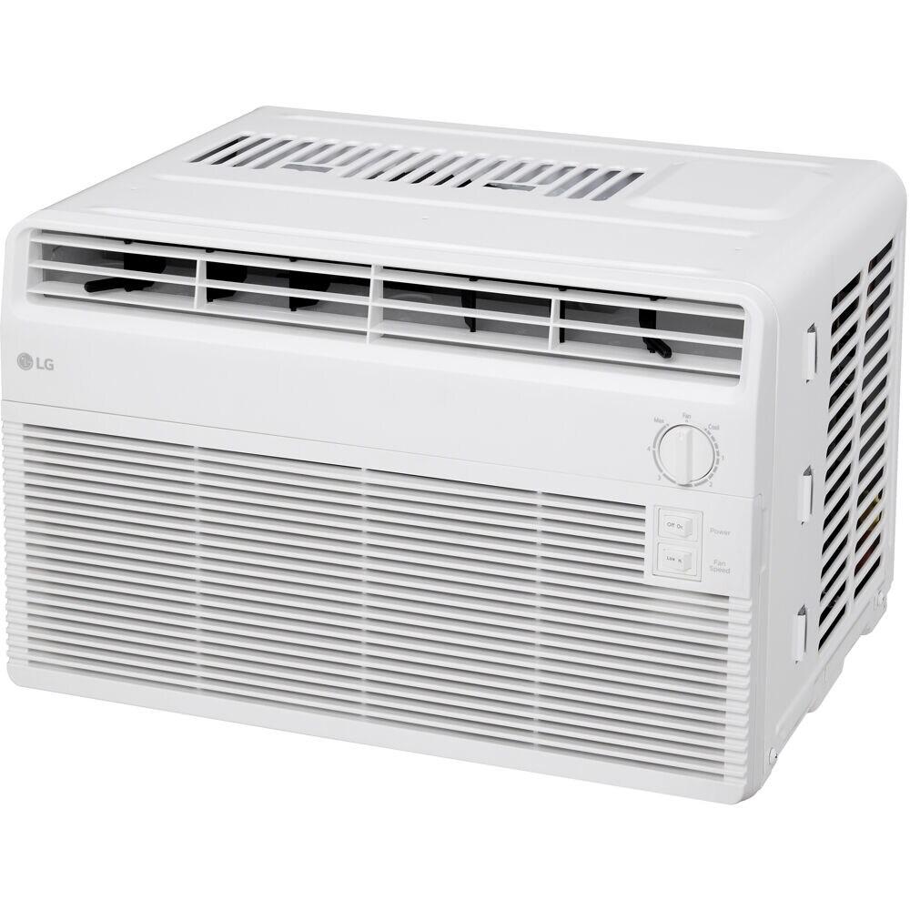 LG 5000 BTU Window Air Conditioner for up to 150 Sq. Ft. with 2 Cooling and Fan Speeds in White