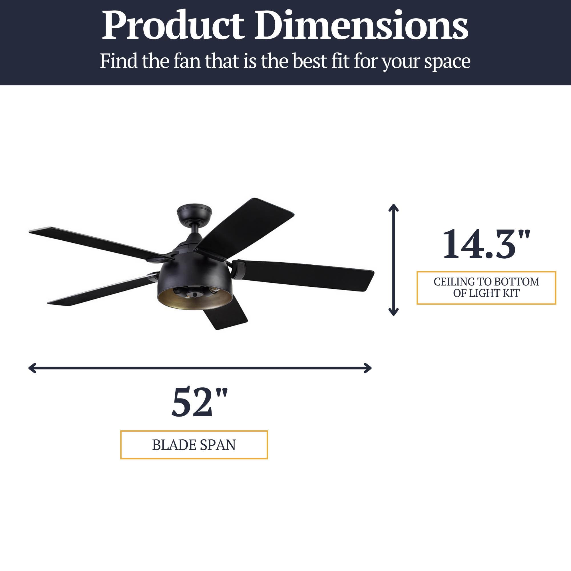 Prominence Home Octavia 52" Ceiling Fan with LED Light