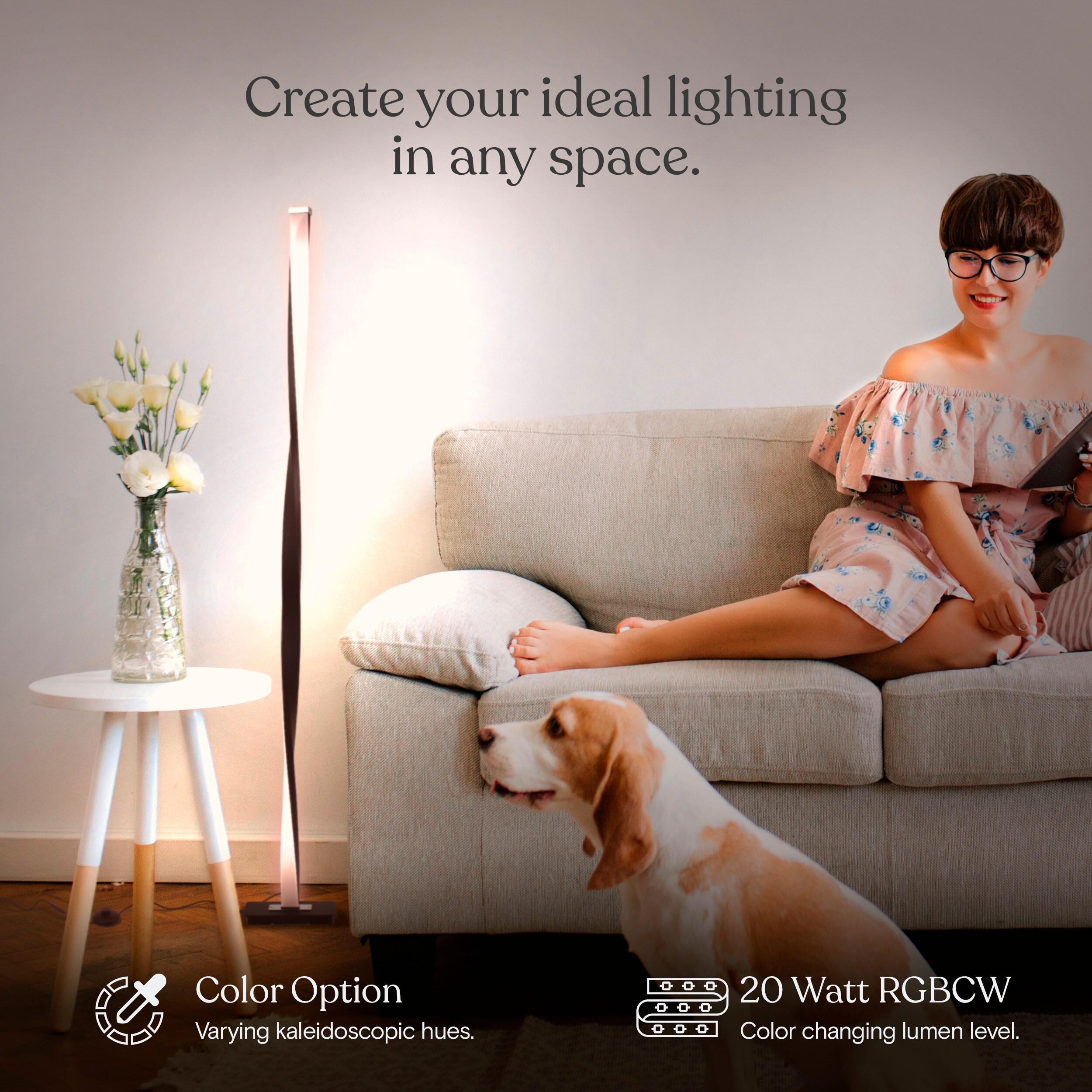 Brightech Helix 48 in. Industrial LED Energy Efficient Floor Lamp