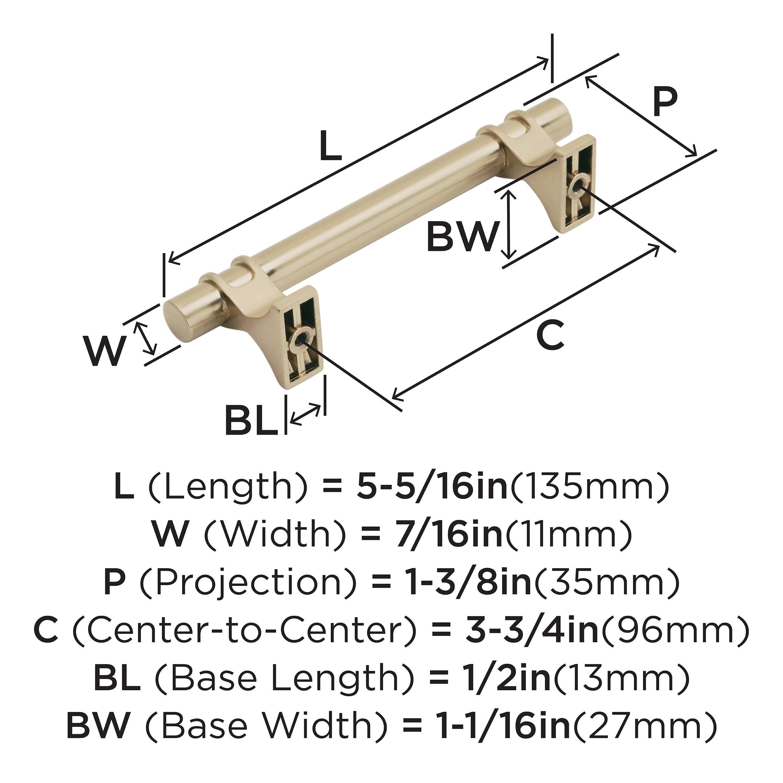 Davenport 3 3/4" Center to Center Bar Pull