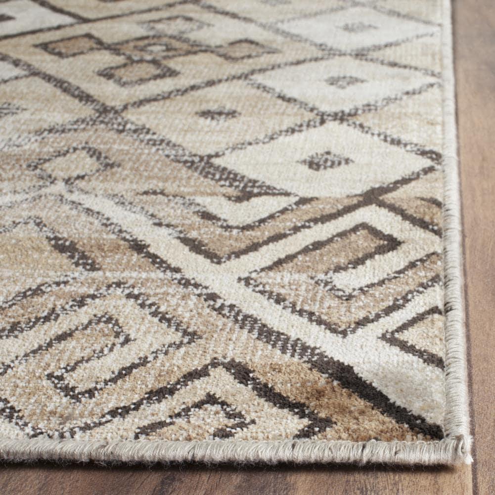 Vintage VTG121 Power Loomed Area Rug Stone 5'-3" X 7'-6" - Safavieh.