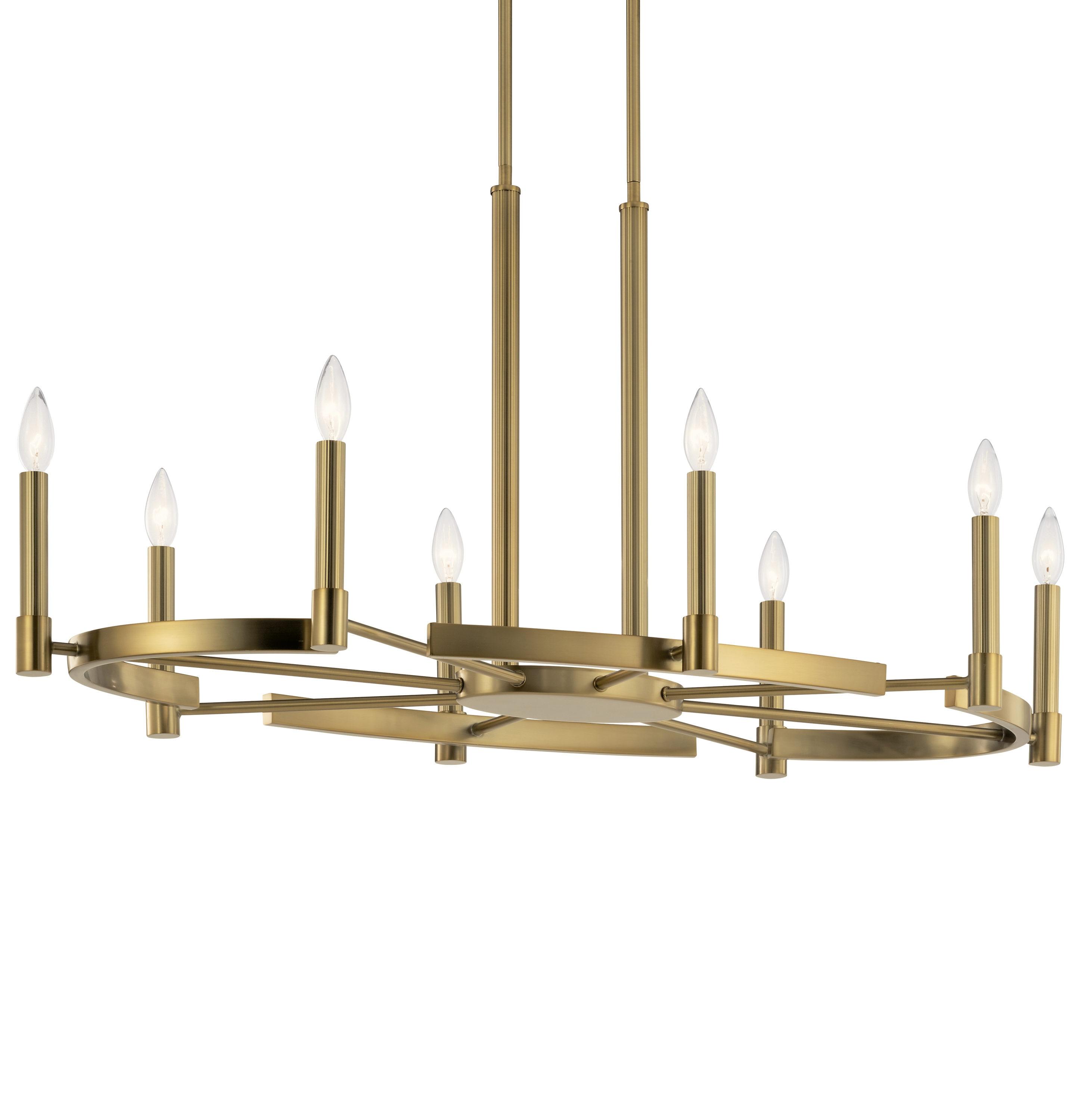 Kichler Lighting Tolani 8 - Light Chandelier in Brushed Natural Brass
