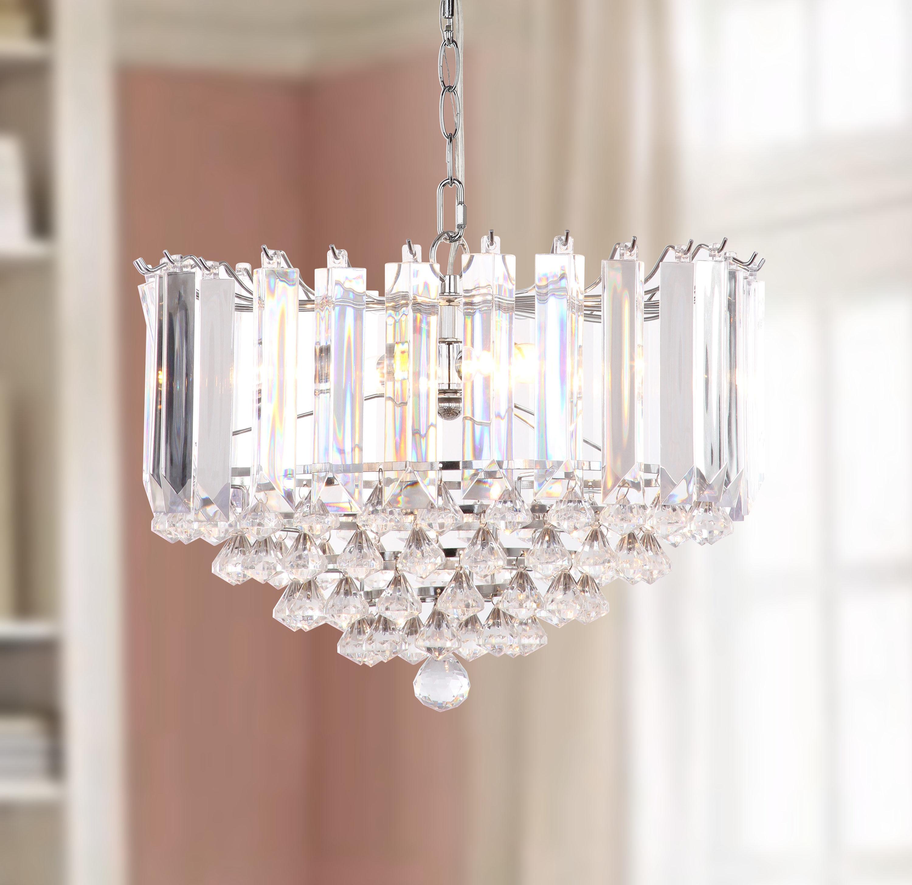 Hampton Pendant Lamp - LIT4490 - Clear/Chrome - Safavieh