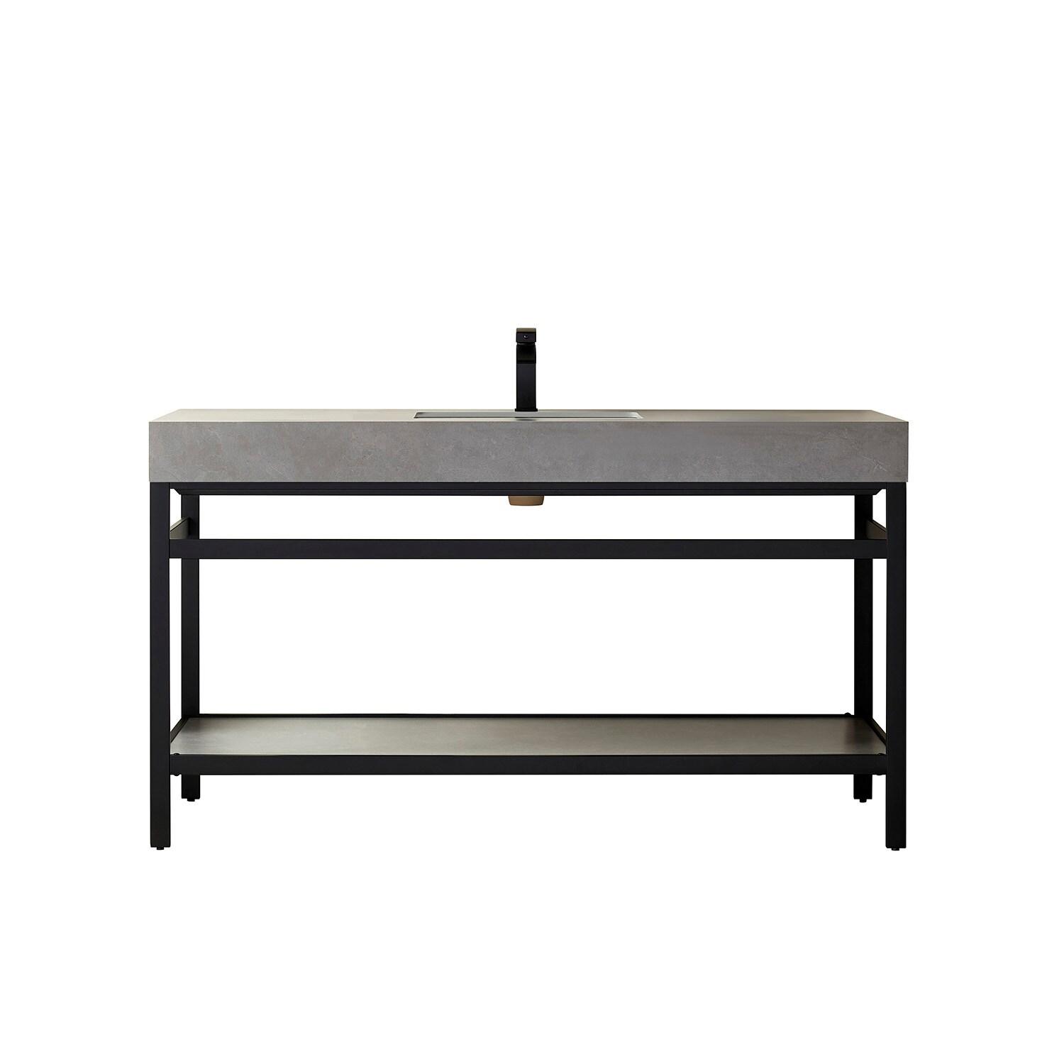 Vinnova 60'' Single Bathroom Vanity with Stone Top