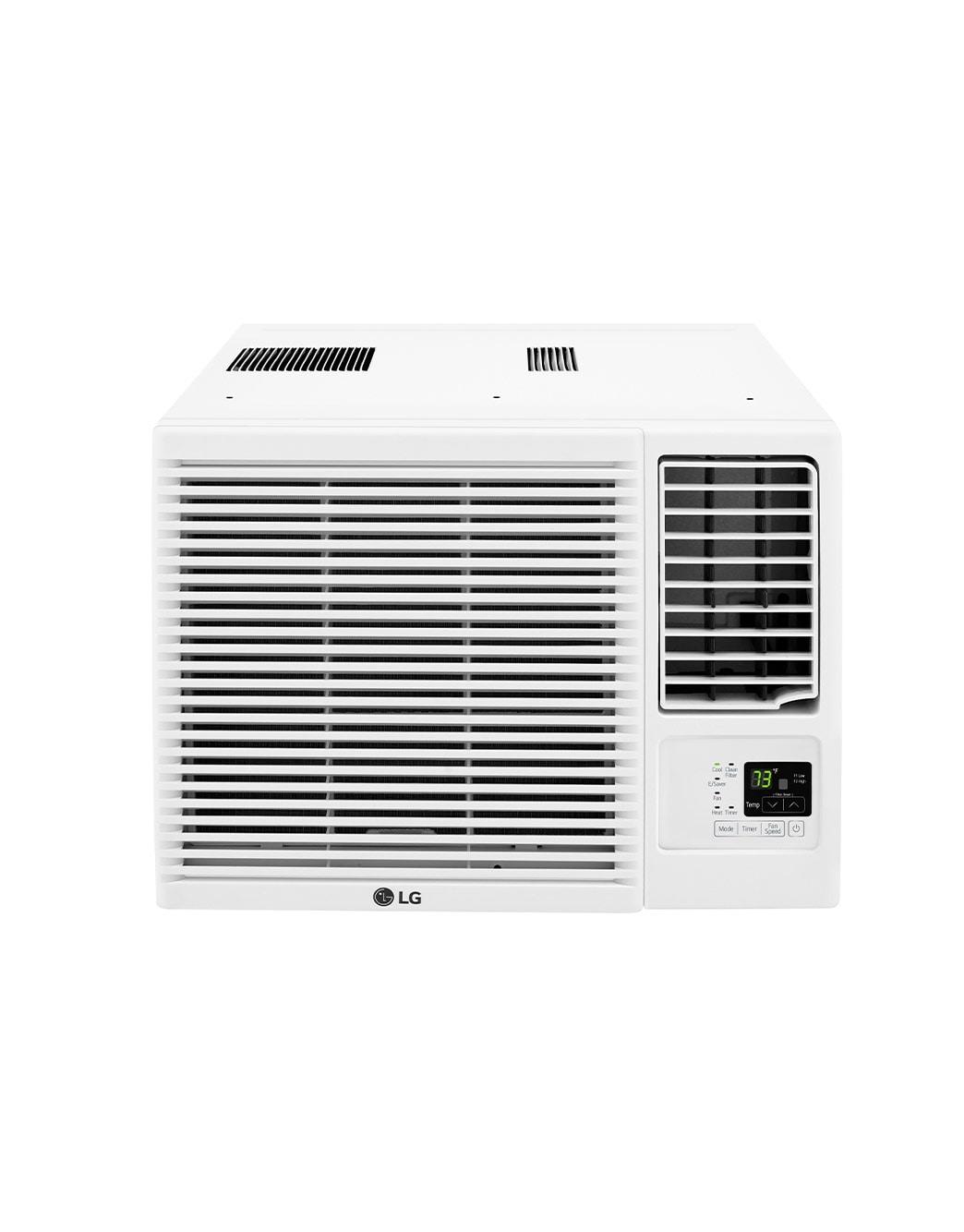 LG 18,000 BTU 230V Window-Mounted Air Conditioner with 12,000 BTU Supplemental Heat Function