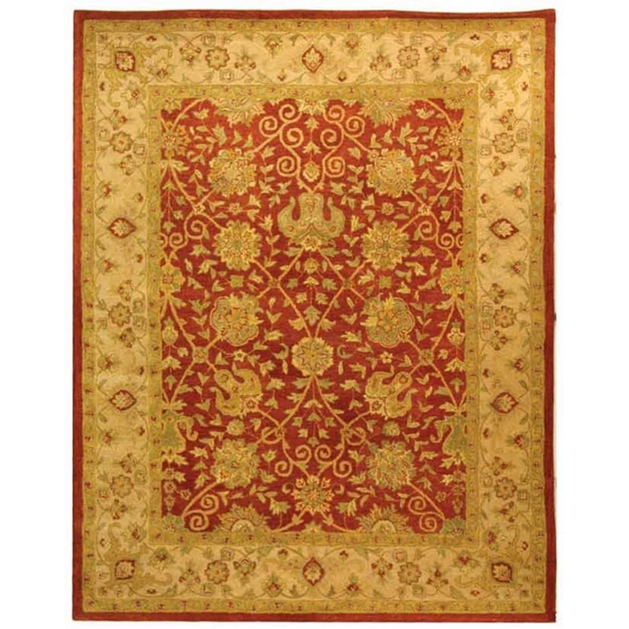 Antiquity AT21 Hand Tufted Indoor Area Rug - Rust - 8'3"x11' - Safavieh