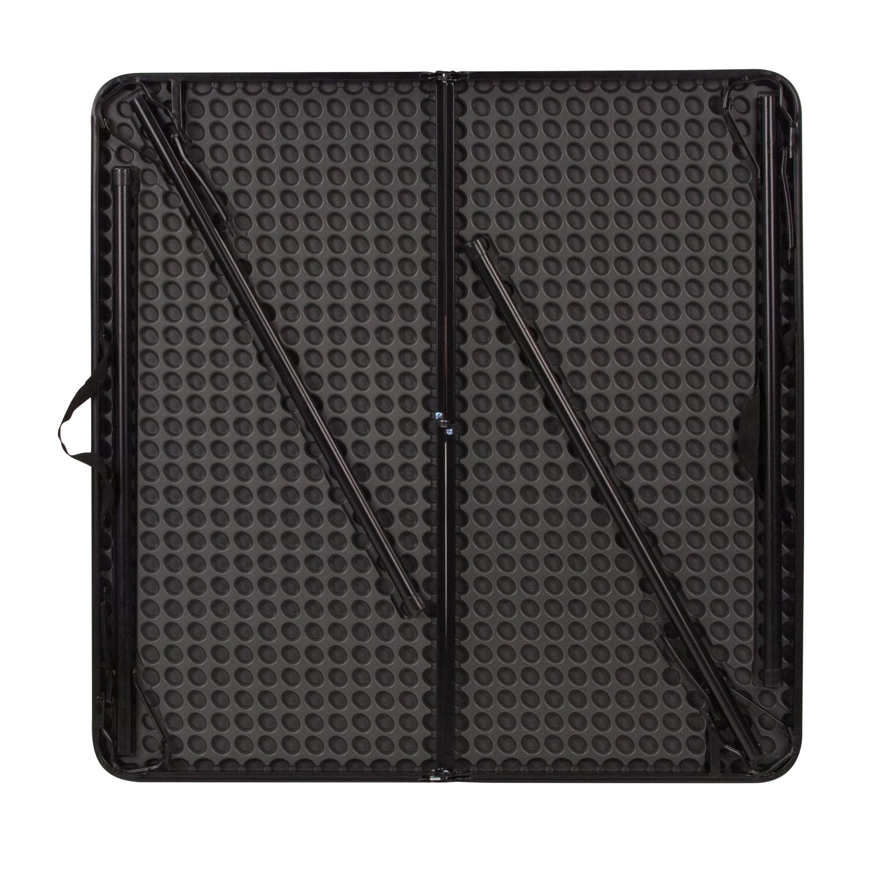 Noah 2.83' Square Plastic Folding Event Table with Carrying Handle by Flash Furniture