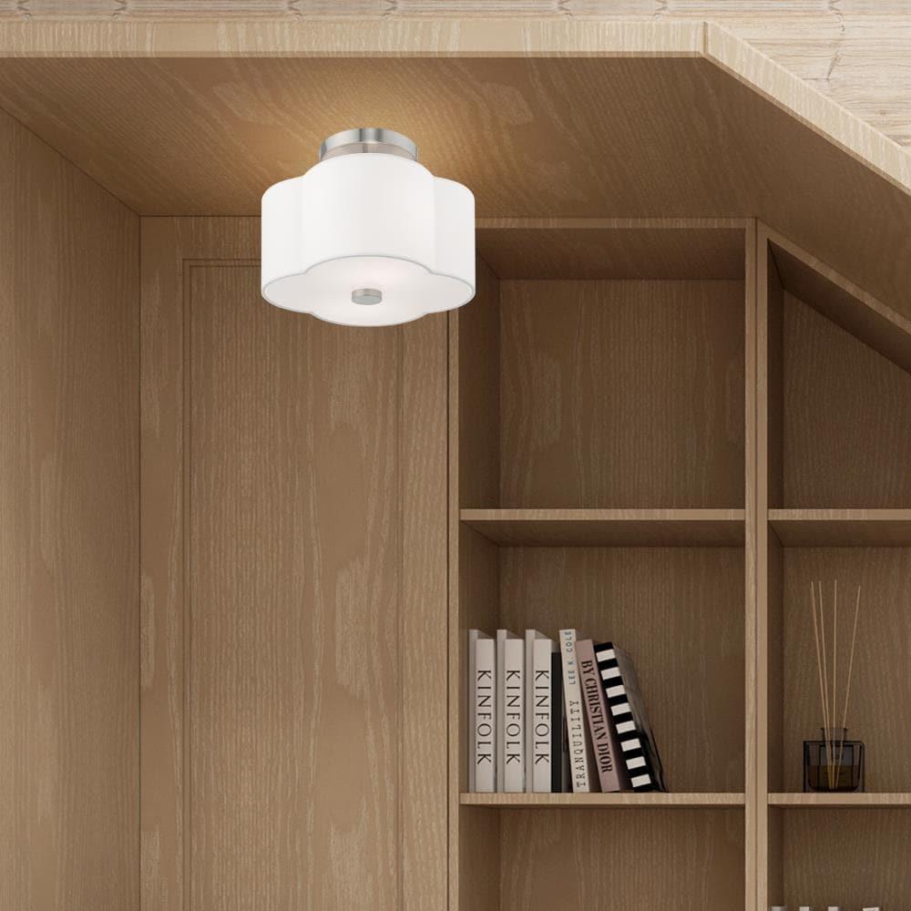 Livex Lighting Chelsea 2 - Light Flush Mount in  Brushed Nickel