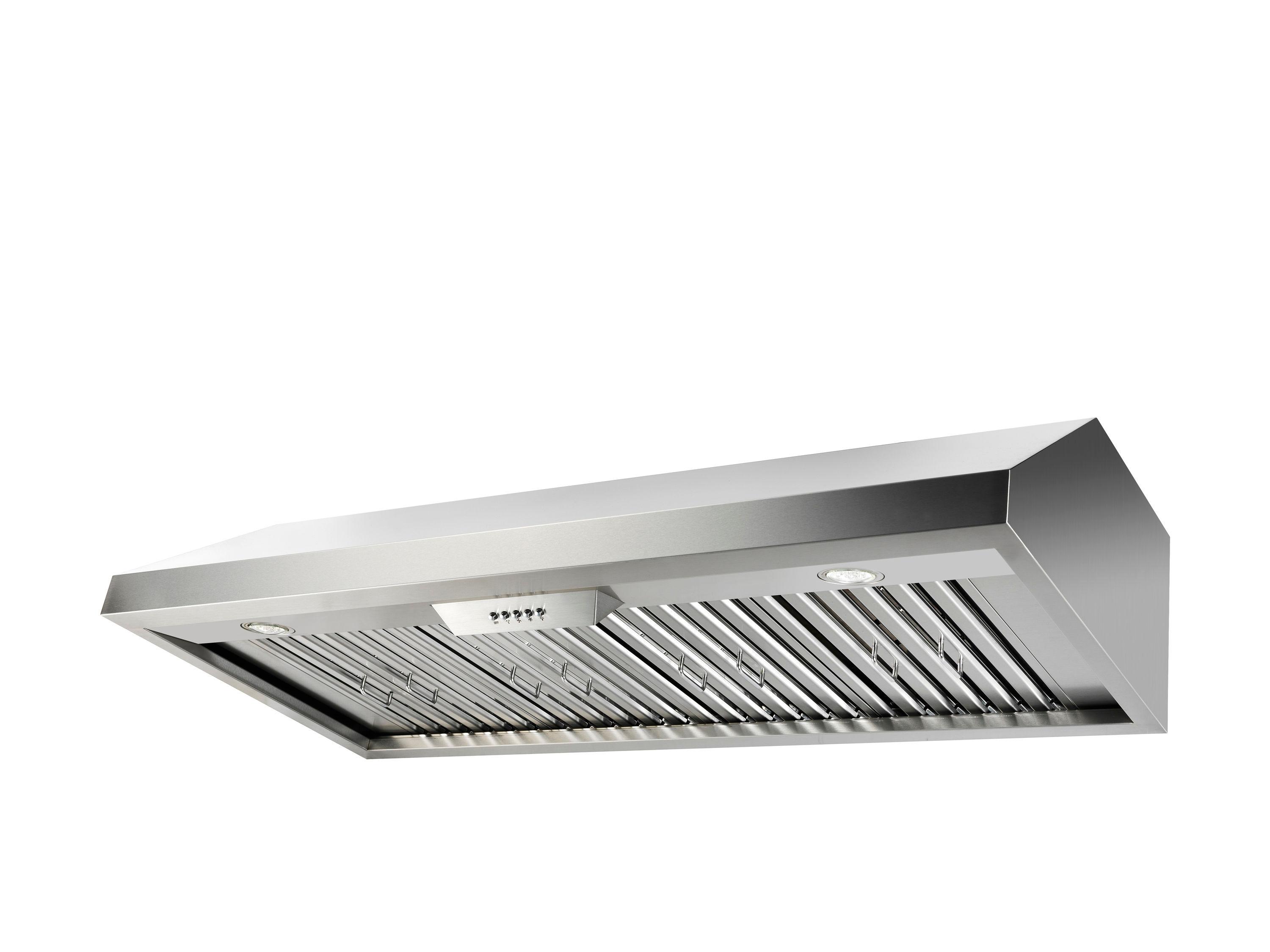 NXR Professional Ranges 36" Stainless Steel 800 CFM Under Cabinet Range Hood with Baffle Filter