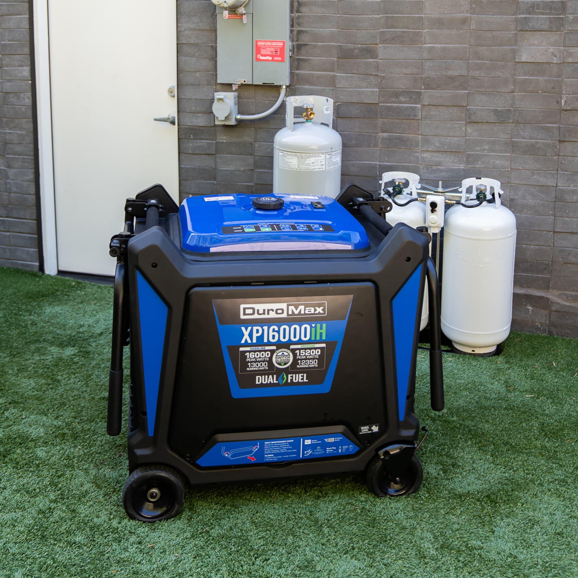 DuroMax XP16000iH 16,000 Watt Dual Fuel Portable Inverter Generator with CO Alert